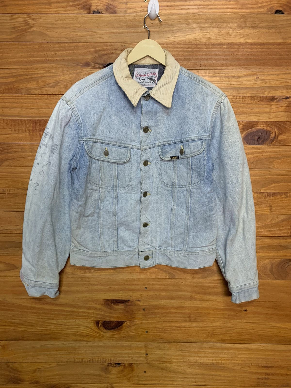 Lee vintage 80s Trucker Blanket Lining Jacket Size US S / EU 44-46 / 1 - 1 Thumbnail
