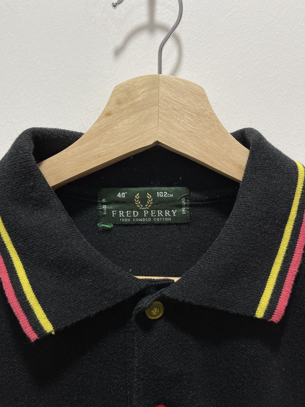 Fred Perry × Seditionaries FRED PERRY HALF BUTTON SINGLE POCKET TEE Size US S / EU 44-46 / 1 - 5 Thumbnail