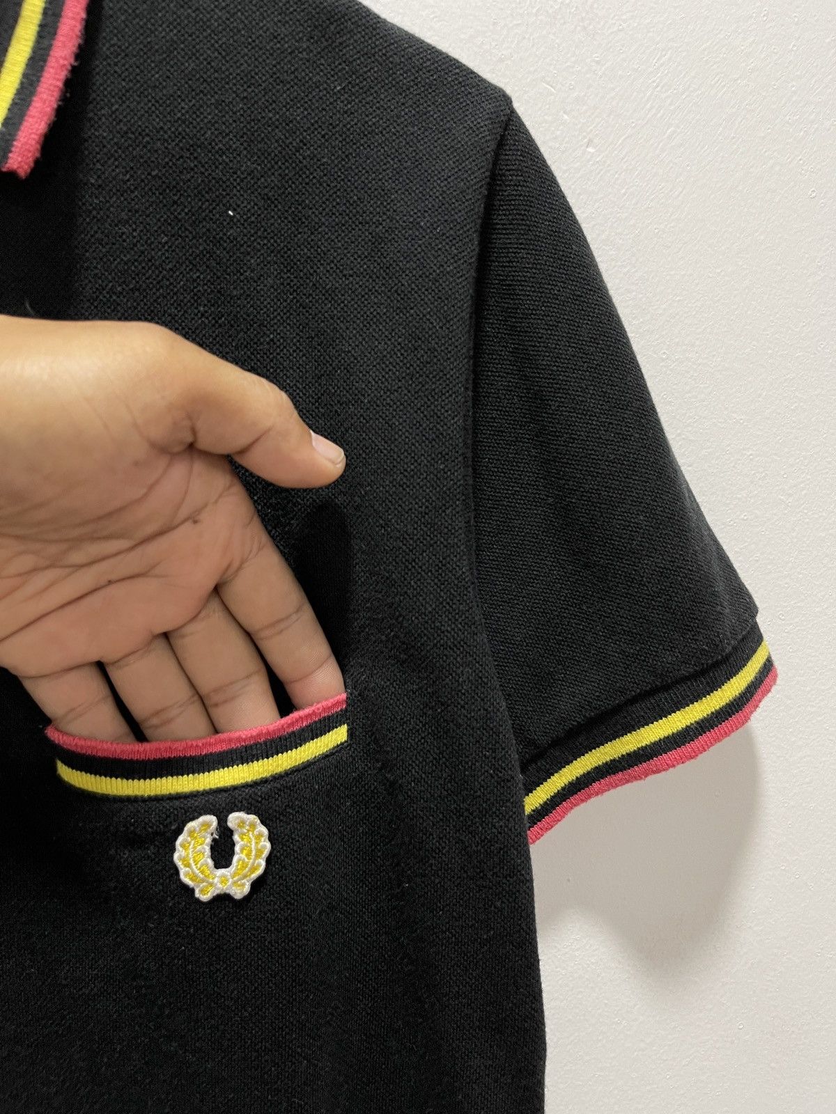 Fred Perry × Seditionaries FRED PERRY HALF BUTTON SINGLE POCKET TEE Size US S / EU 44-46 / 1 - 3 Thumbnail