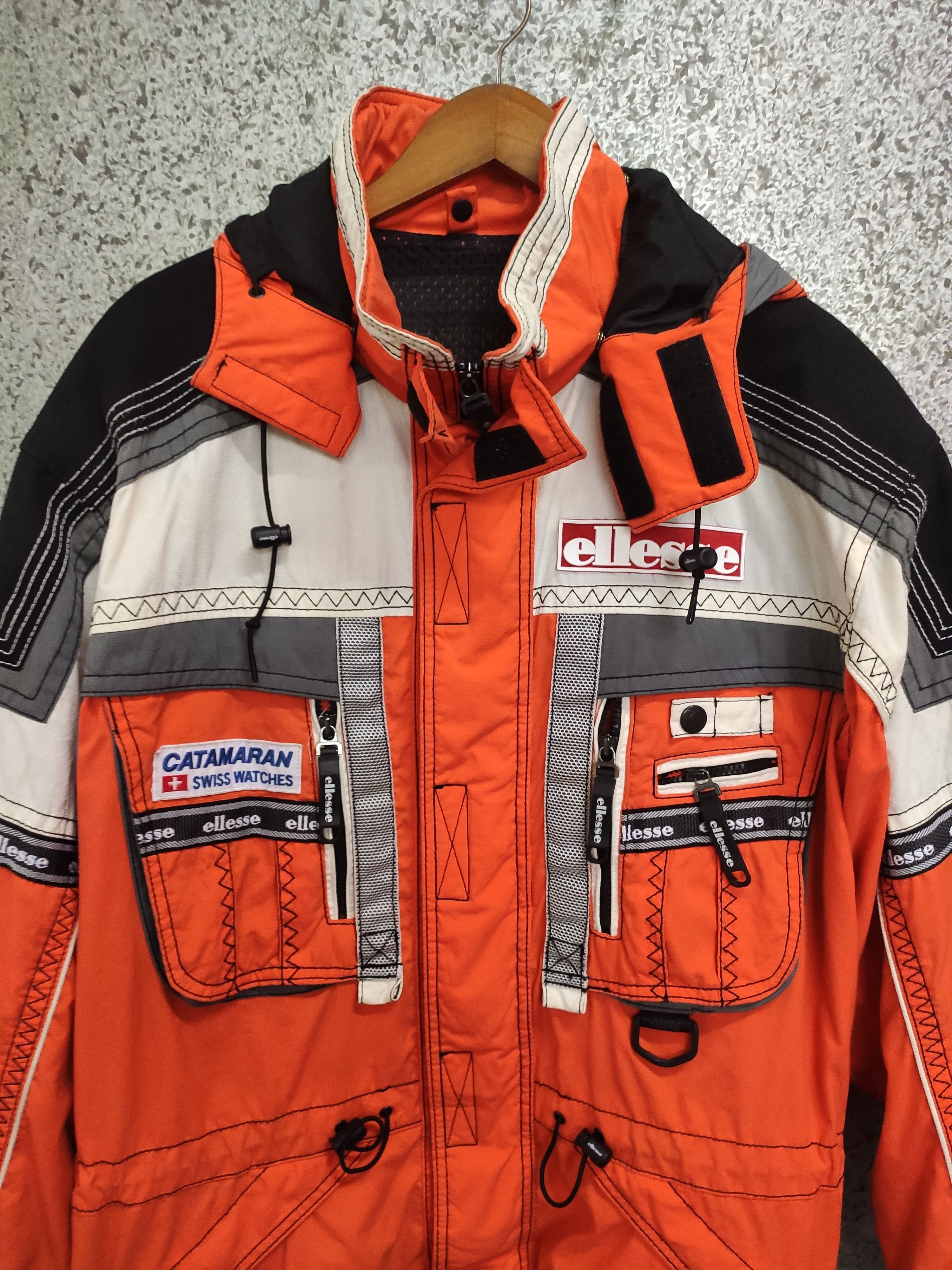 Ellesse × Vintage Vintage 90s Vintage Ellese jacket ski Size US L / EU 52-54 / 3 - 2 Thumbnail