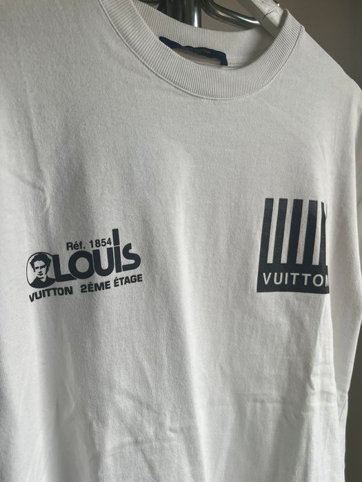 Louis Vuitton Virgil Abloh Intarsia Jacquard Crewneck Tshirt XL Sold  Out!!🔥🔥🔥