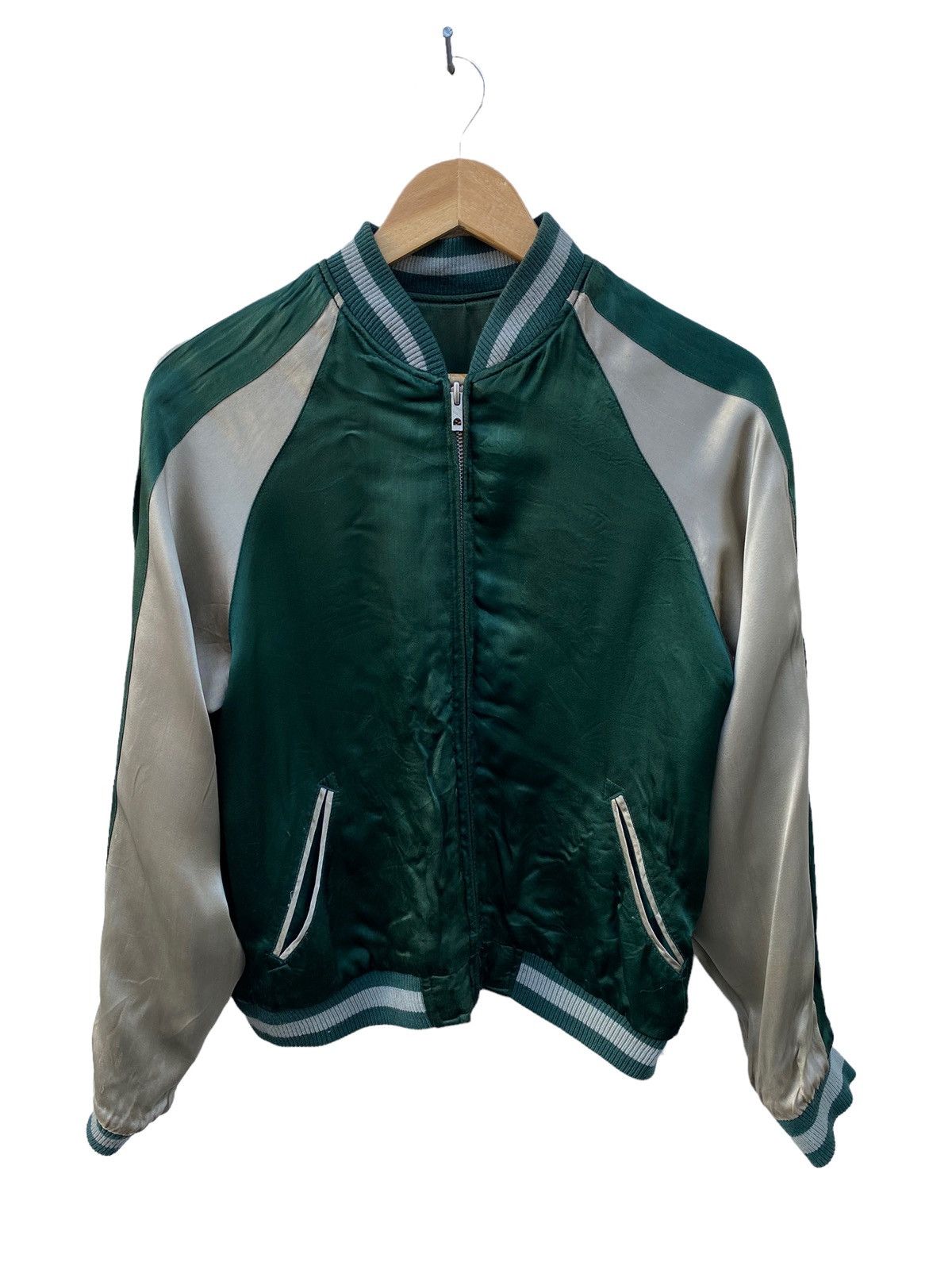 Vintage Vintage Sukajan embroidery koi fish riverside satin jacket Size US S / EU 44-46 / 1 - 7 Thumbnail
