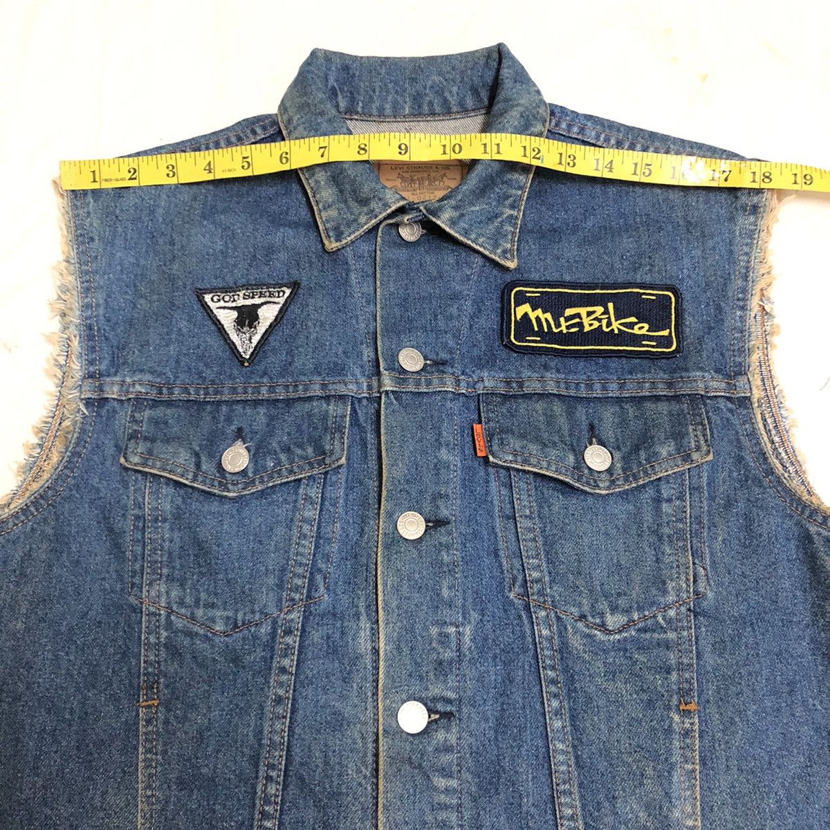 Levi's Vintage Levi’s x Godspeed Custom Bikers Denim Jacket Size US M / EU 48-50 / 2 - 8 Thumbnail
