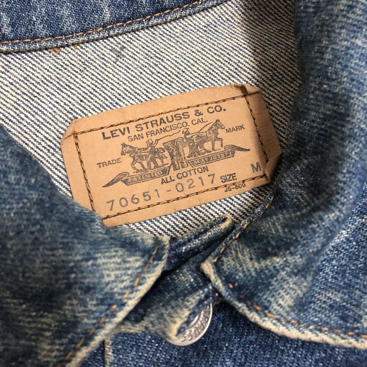 Levi's Vintage Levi’s x Godspeed Custom Bikers Denim Jacket Size US M / EU 48-50 / 2 - 2 Thumbnail