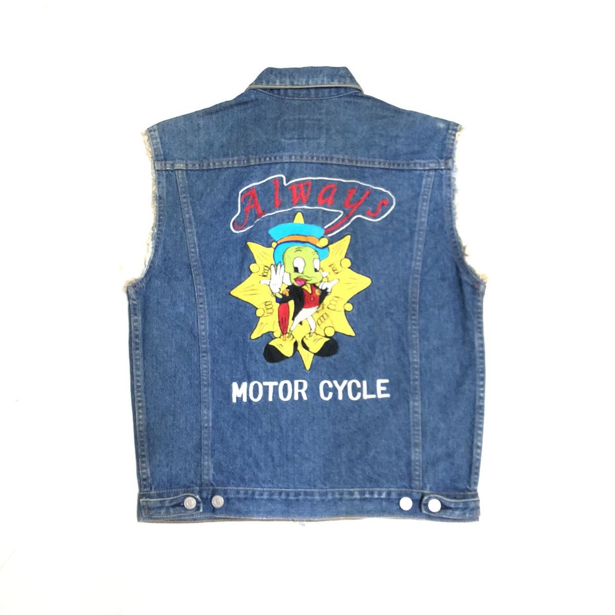 Levi's Vintage Levi’s x Godspeed Custom Bikers Denim Jacket Size US M / EU 48-50 / 2 - 12 Thumbnail
