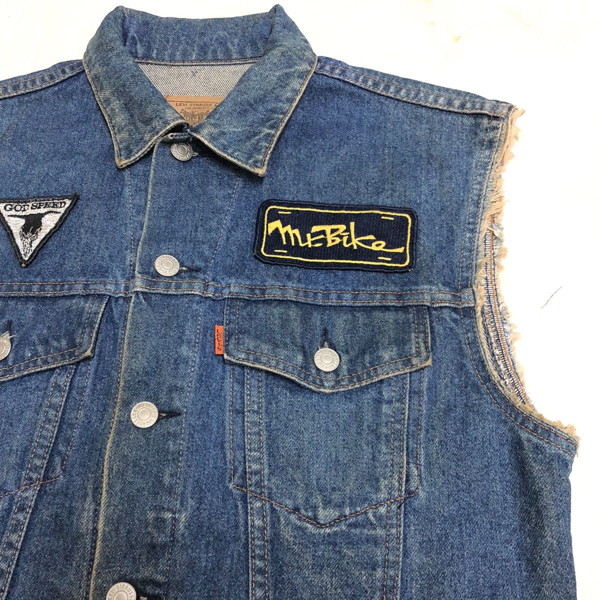 Levi's Vintage Levi’s x Godspeed Custom Bikers Denim Jacket Size US M / EU 48-50 / 2 - 6 Thumbnail
