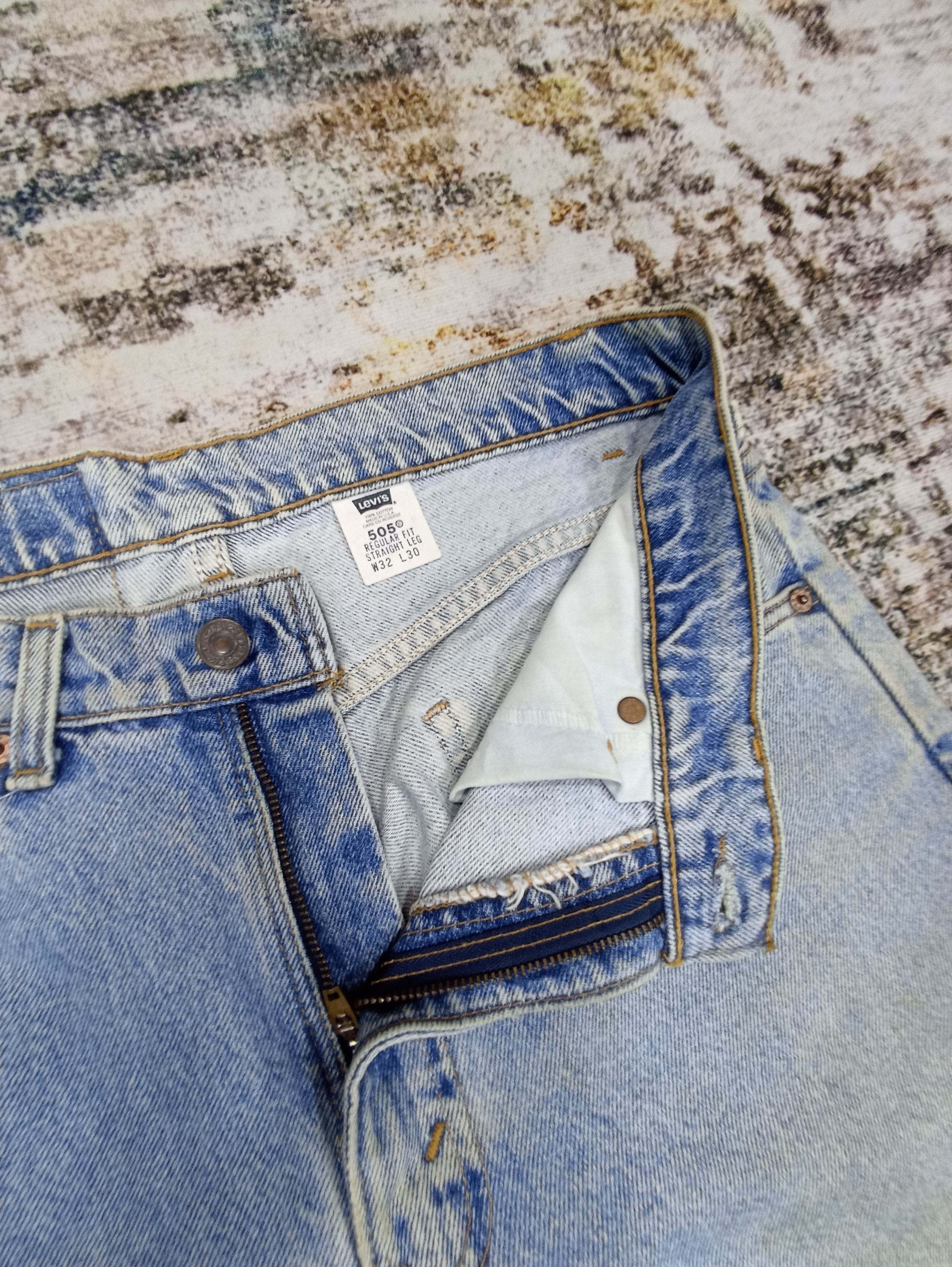 Levi's × Vintage Vintage Levi's 505 Cropped Jeans - J099 Size US 31 - 3 Thumbnail