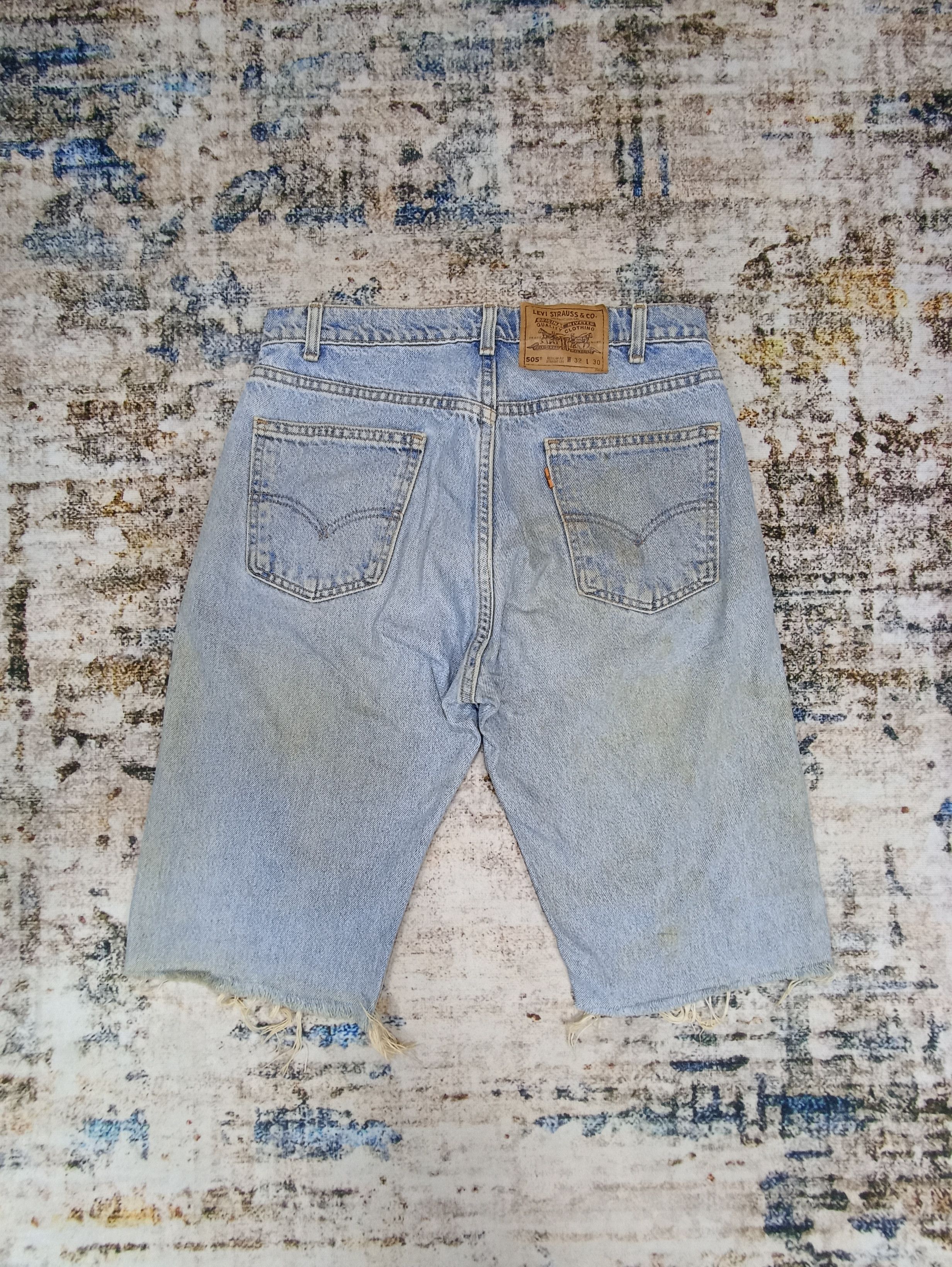 Levi's × Vintage Vintage Levi's 505 Cropped Jeans - J099 Size US 31 - 2 Thumbnail