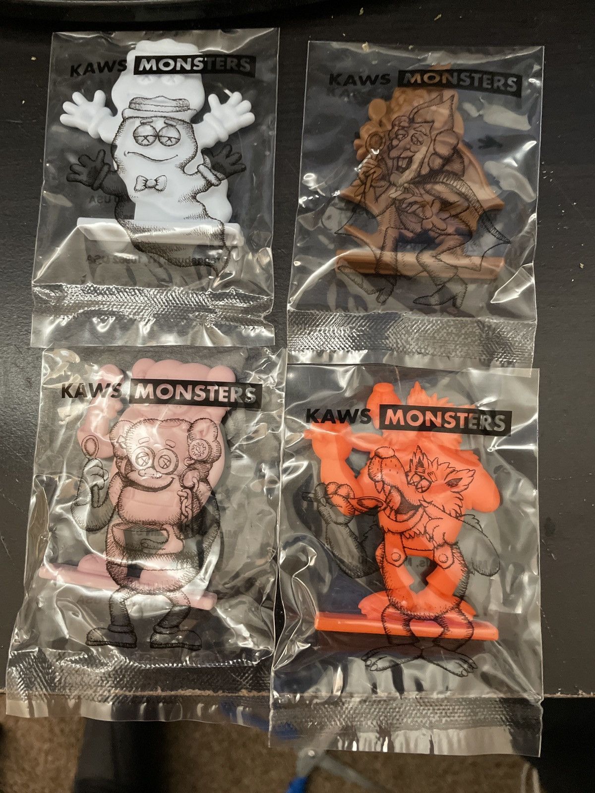 Kaws KAWS Monster Vinyl Figure Toys (Set Of 4) Grailed