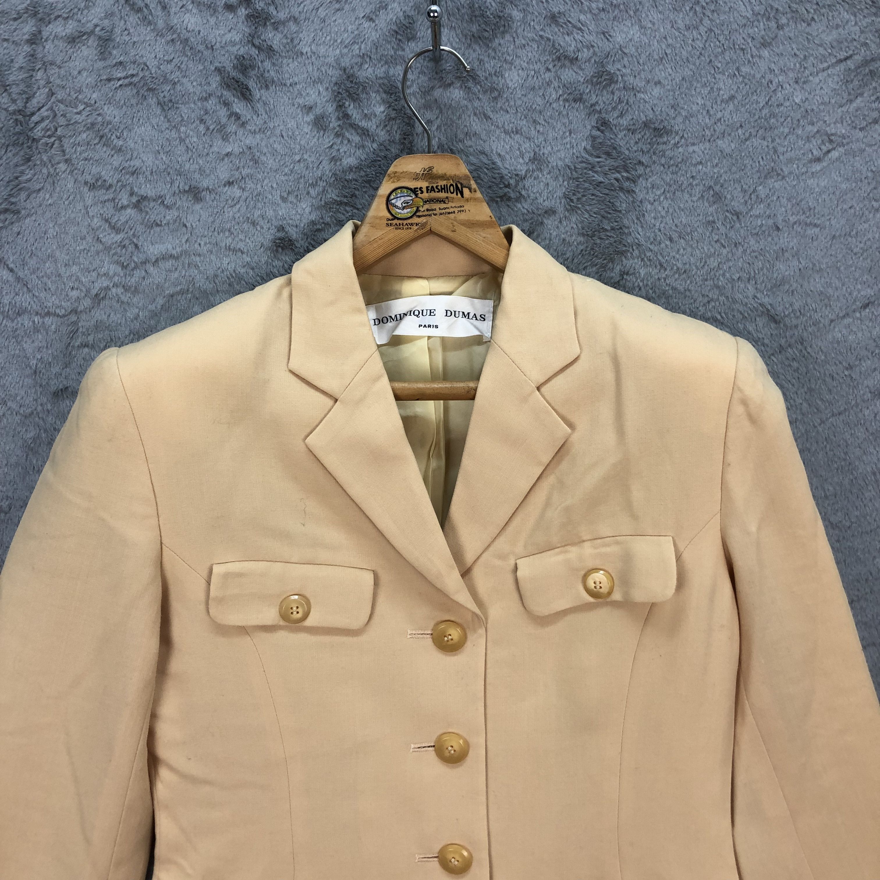 Japanese Brand DOMINIQUE DUMAS PARIS COAT JACKET #5560-197 Size S / US 4 / IT 40 - 2 Thumbnail