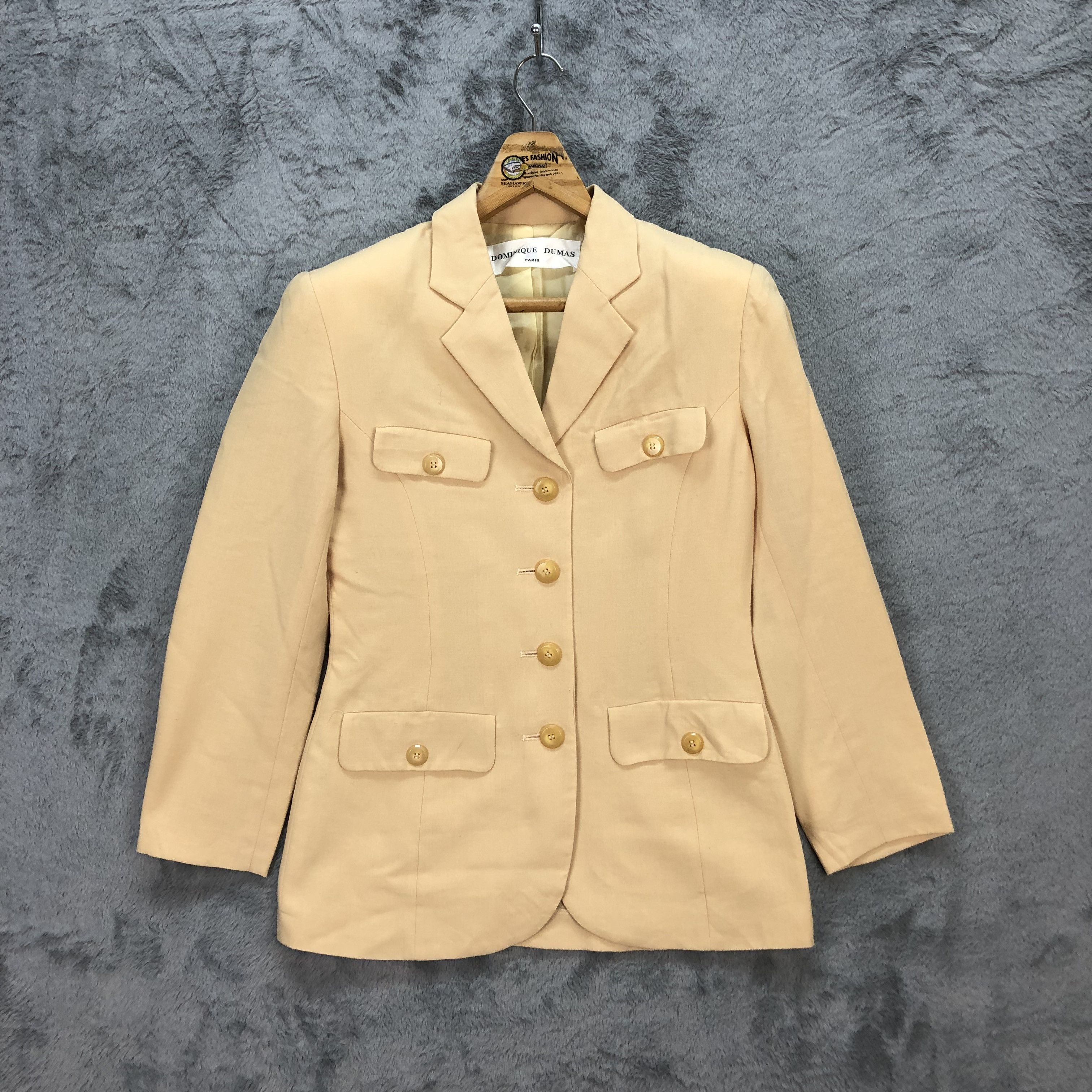 Japanese Brand DOMINIQUE DUMAS PARIS COAT JACKET #5560-197 Size S / US 4 / IT 40 - 1 Thumbnail