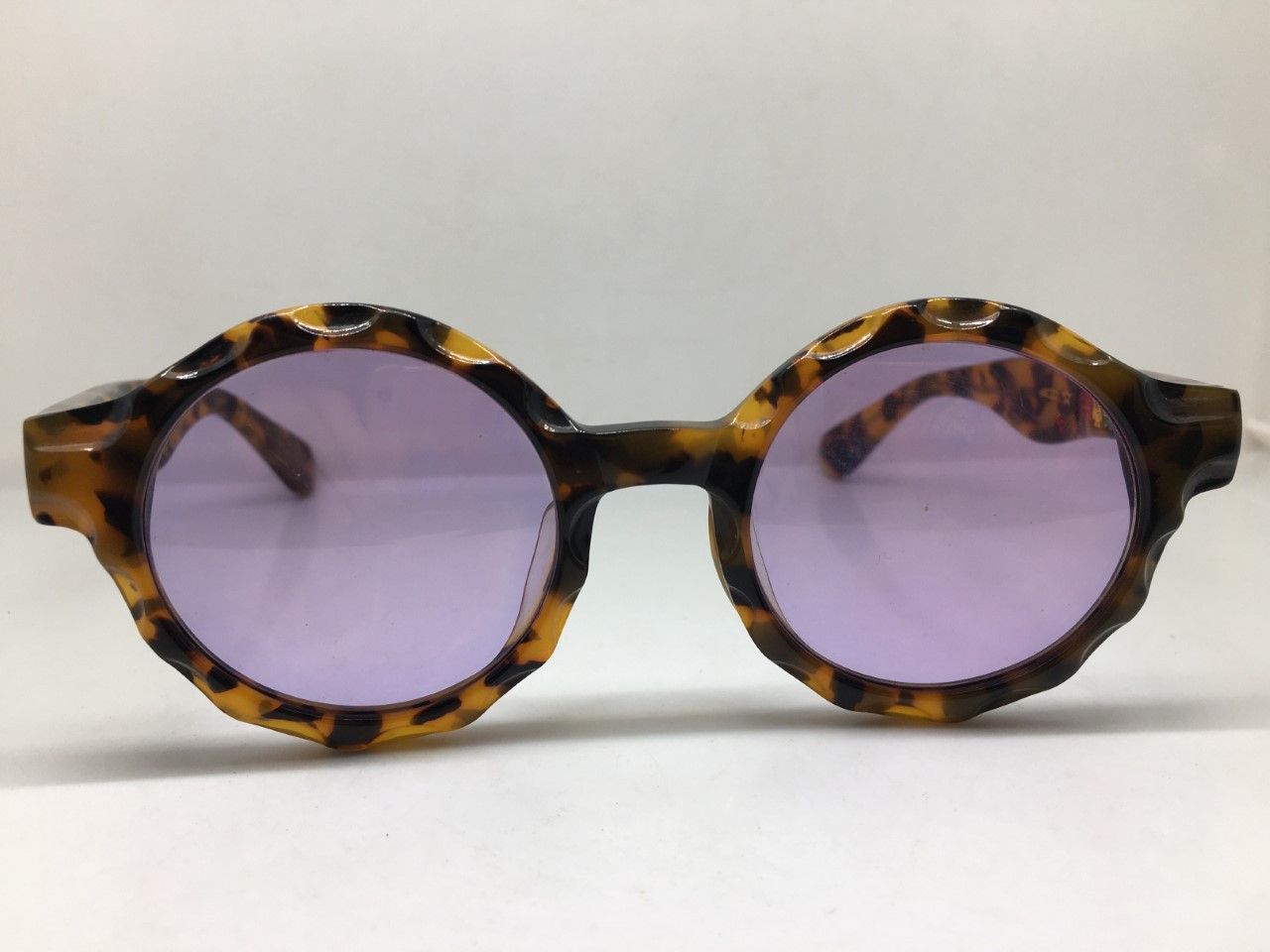 Vintage MOD HUMAN SKULL HAVANA / TOKYO TORTOISE ROUND SUNGLASSES Size ONE SIZE - 2 Thumbnail