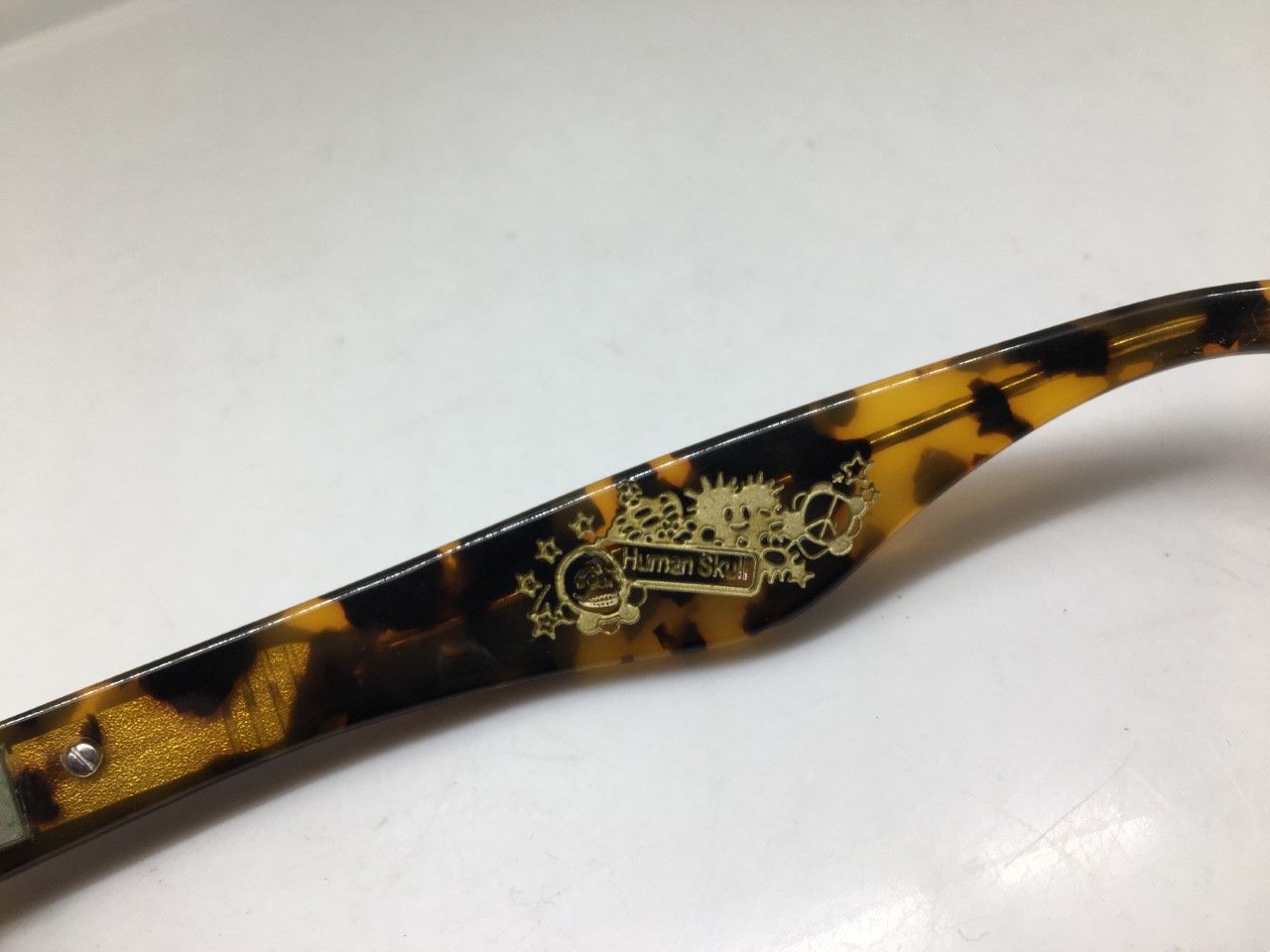 Vintage MOD HUMAN SKULL HAVANA / TOKYO TORTOISE ROUND SUNGLASSES Size ONE SIZE - 8 Thumbnail