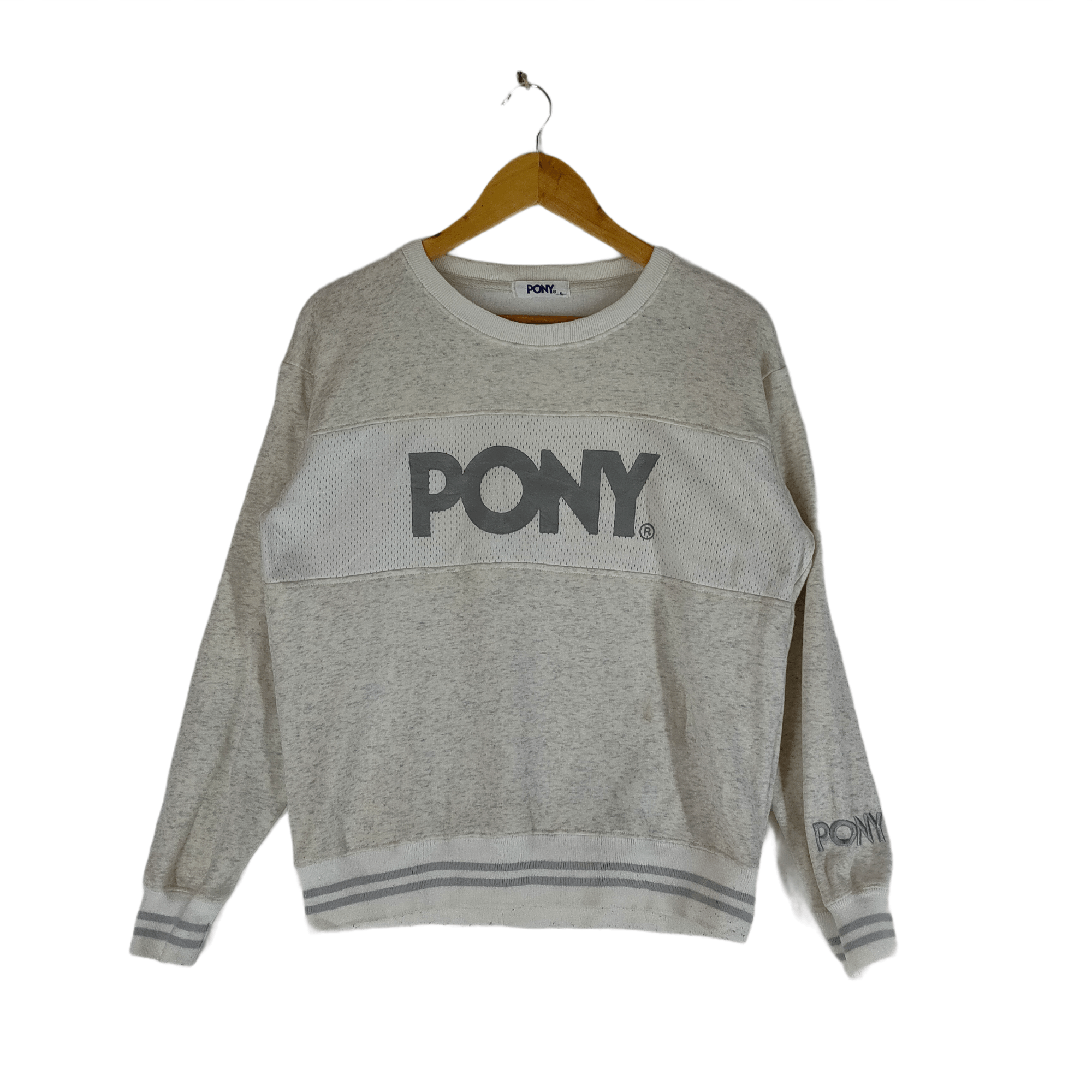 PONY Vintage PONY BIG SPELLOUT Pullover Medium Size Sweatshirt Size US M / EU 48-50 / 2 - 1 Thumbnail