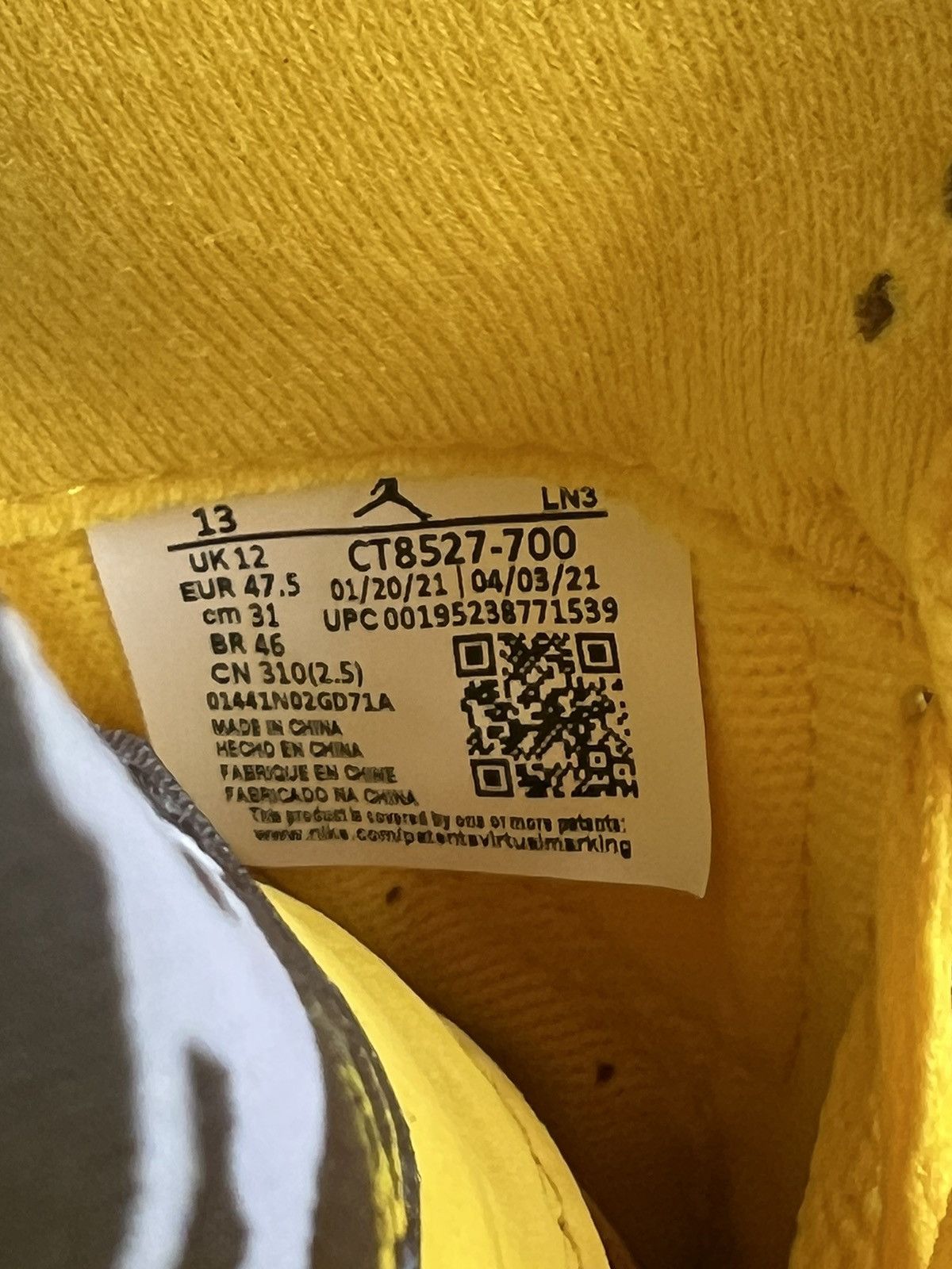 Jordan Brand Jordan 4 “Lightning” Size US 13 / EU 46 - 8 Thumbnail