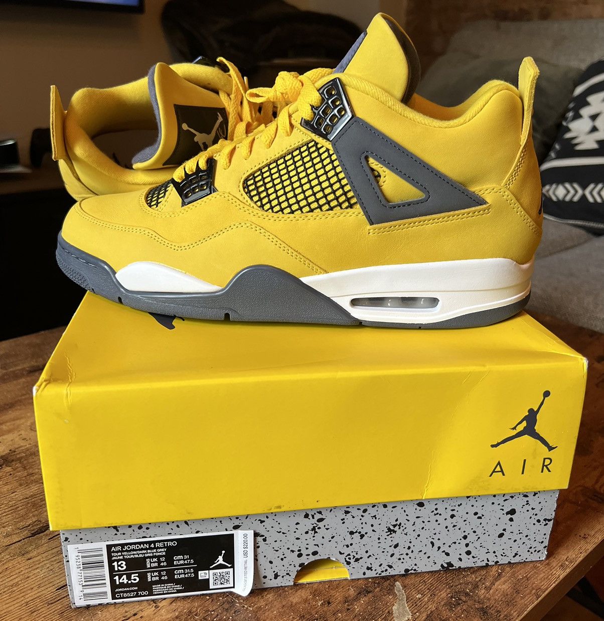 Jordan Brand Jordan 4 “Lightning” Size US 13 / EU 46 - 1 Thumbnail