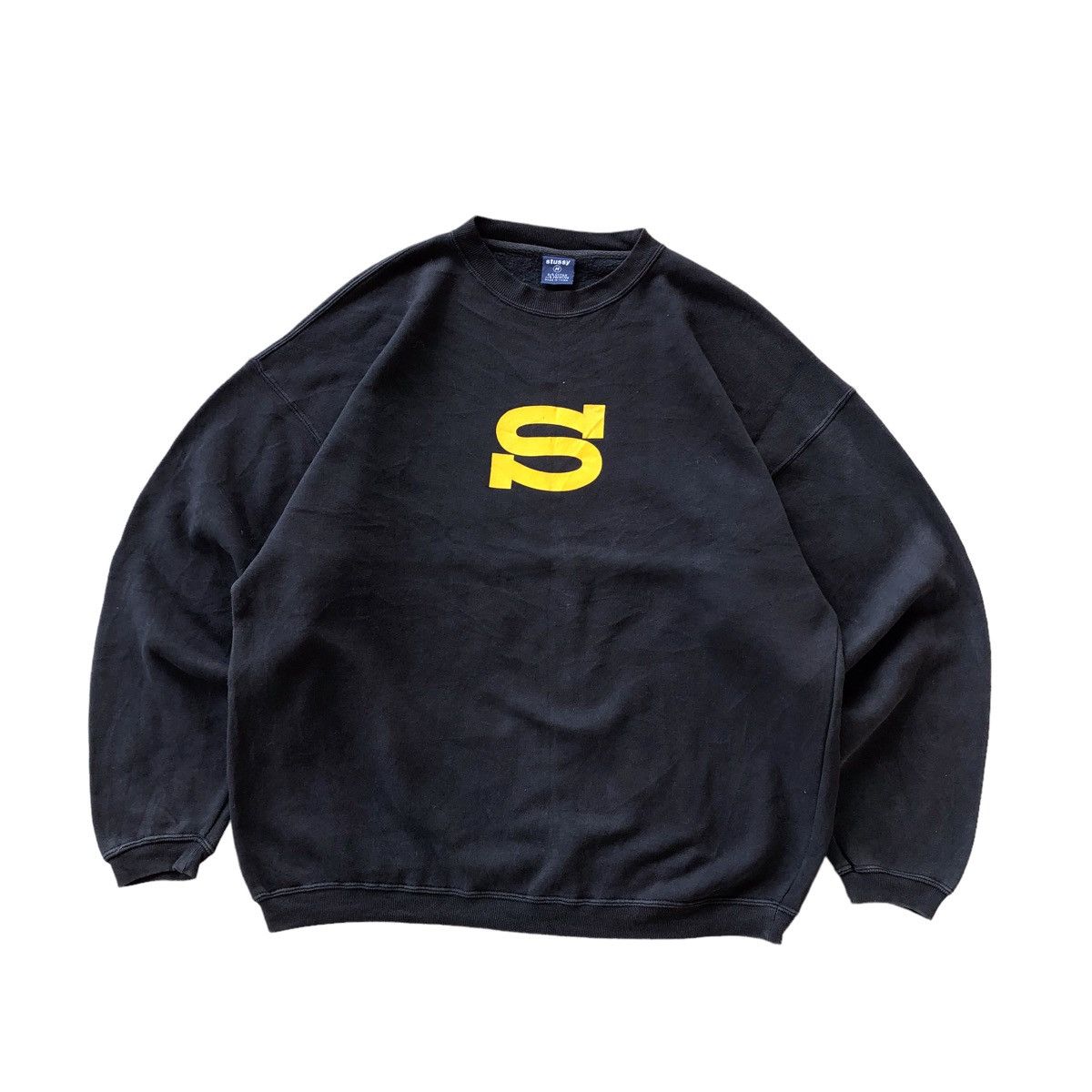 【STUSSY】logo crew sweatshirt サイズXL New Stussy x Dover Street Market DSM World Crew Crewneck