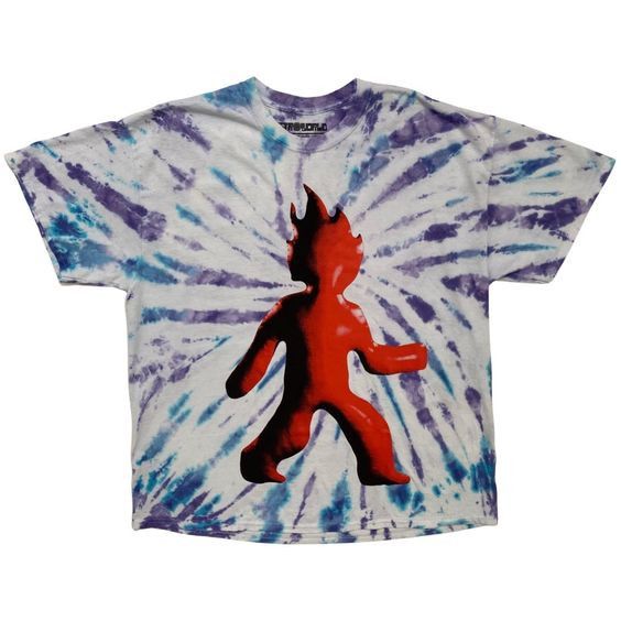 image of Astroworld 21 Travis Scott Flame Tie Dye T-Shirt, Men's (Size XL)