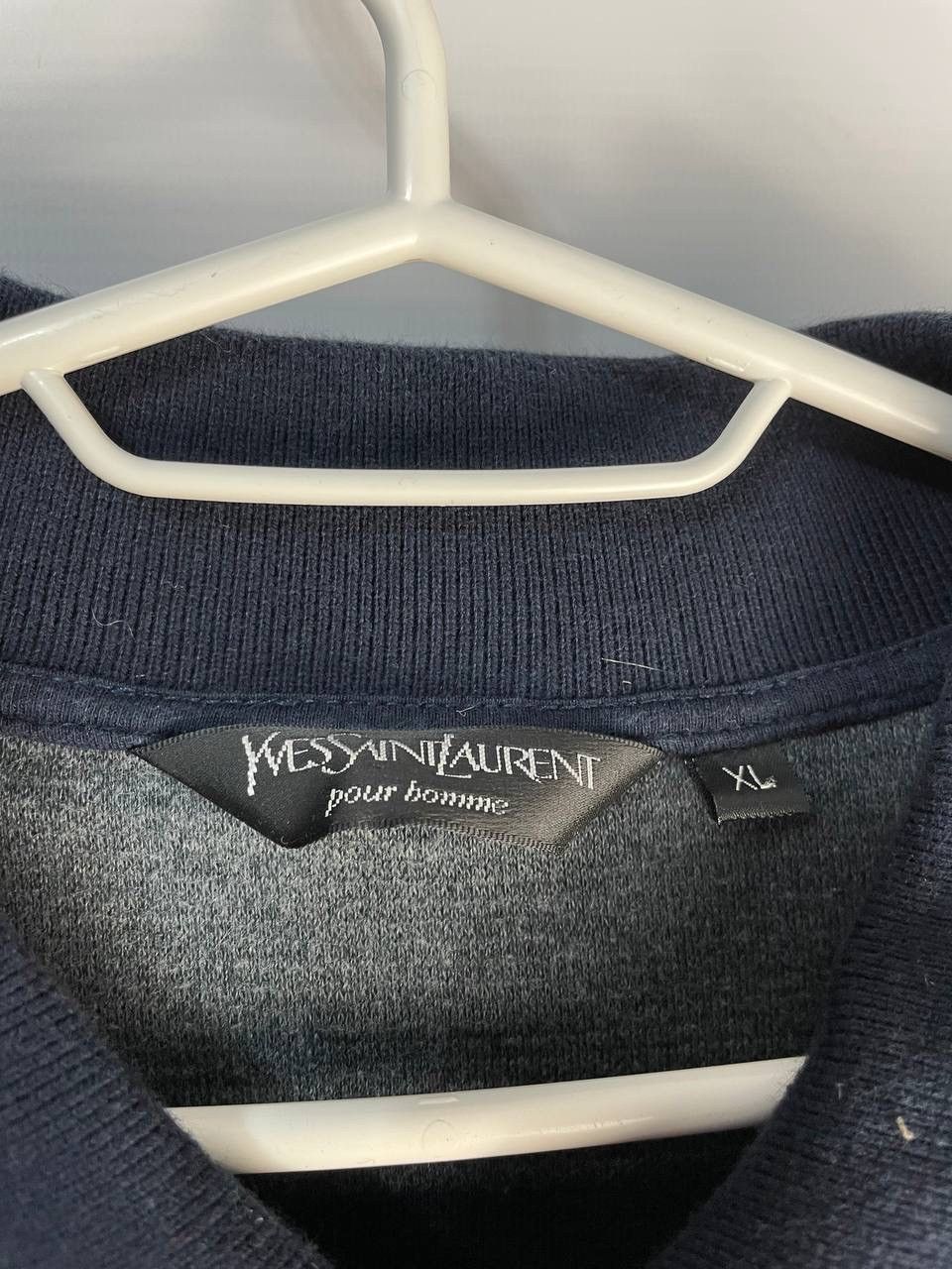 Yves Saint Laurent Vintage Yves Saint Lauren Pour Homme Striped Polos Size US XL / EU 56 / 4 - 3 Thumbnail