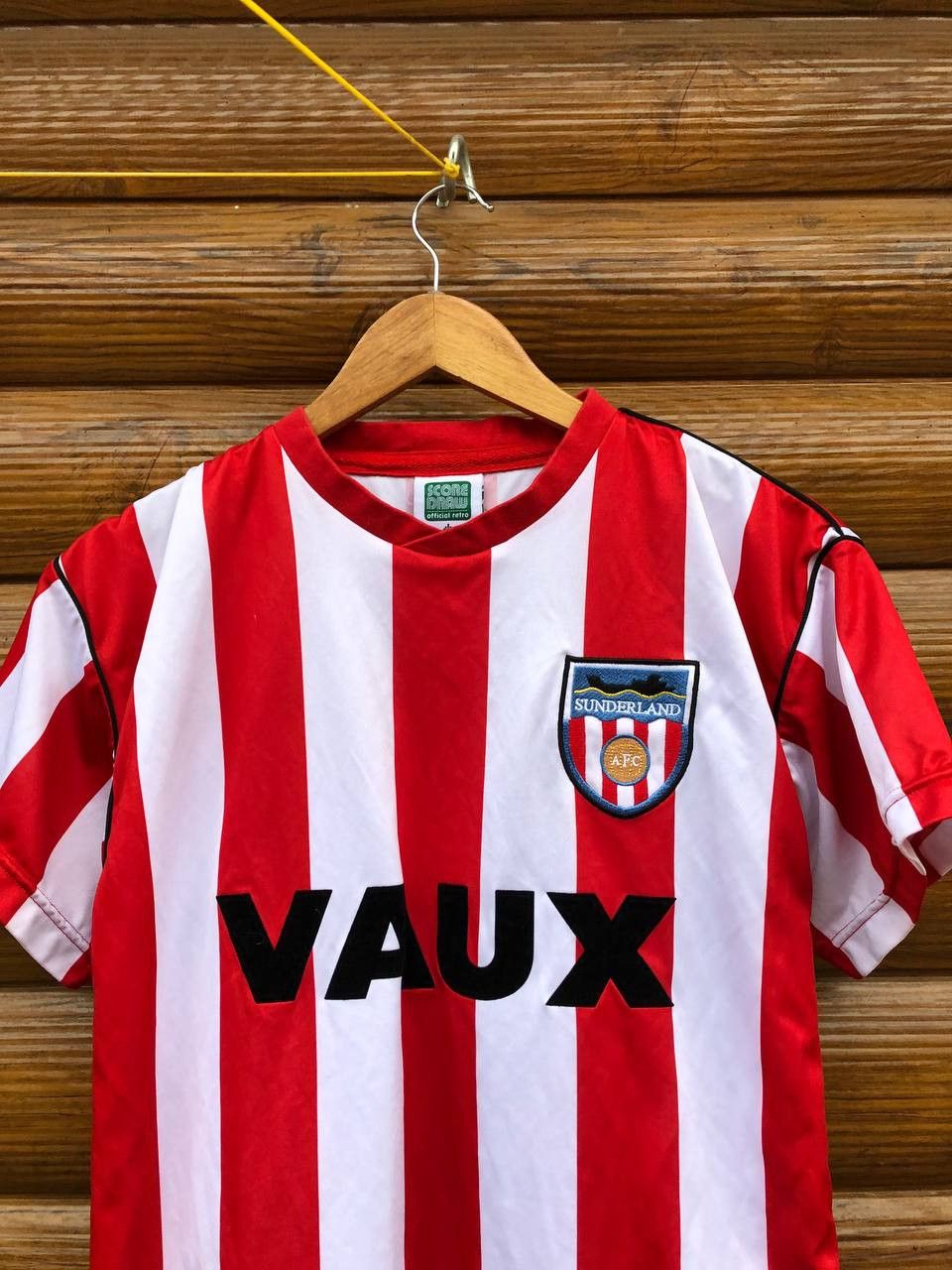 Vintage SUNDERLAND FOOTBALL SHIRT SOCCER JERSEY REPLICA SCORE DRAW Size US S / EU 44-46 / 1 - 2 Thumbnail
