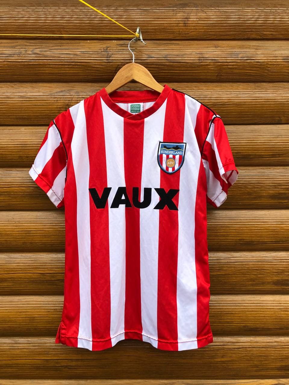 Vintage SUNDERLAND FOOTBALL SHIRT SOCCER JERSEY REPLICA SCORE DRAW Size US S / EU 44-46 / 1 - 1 Thumbnail