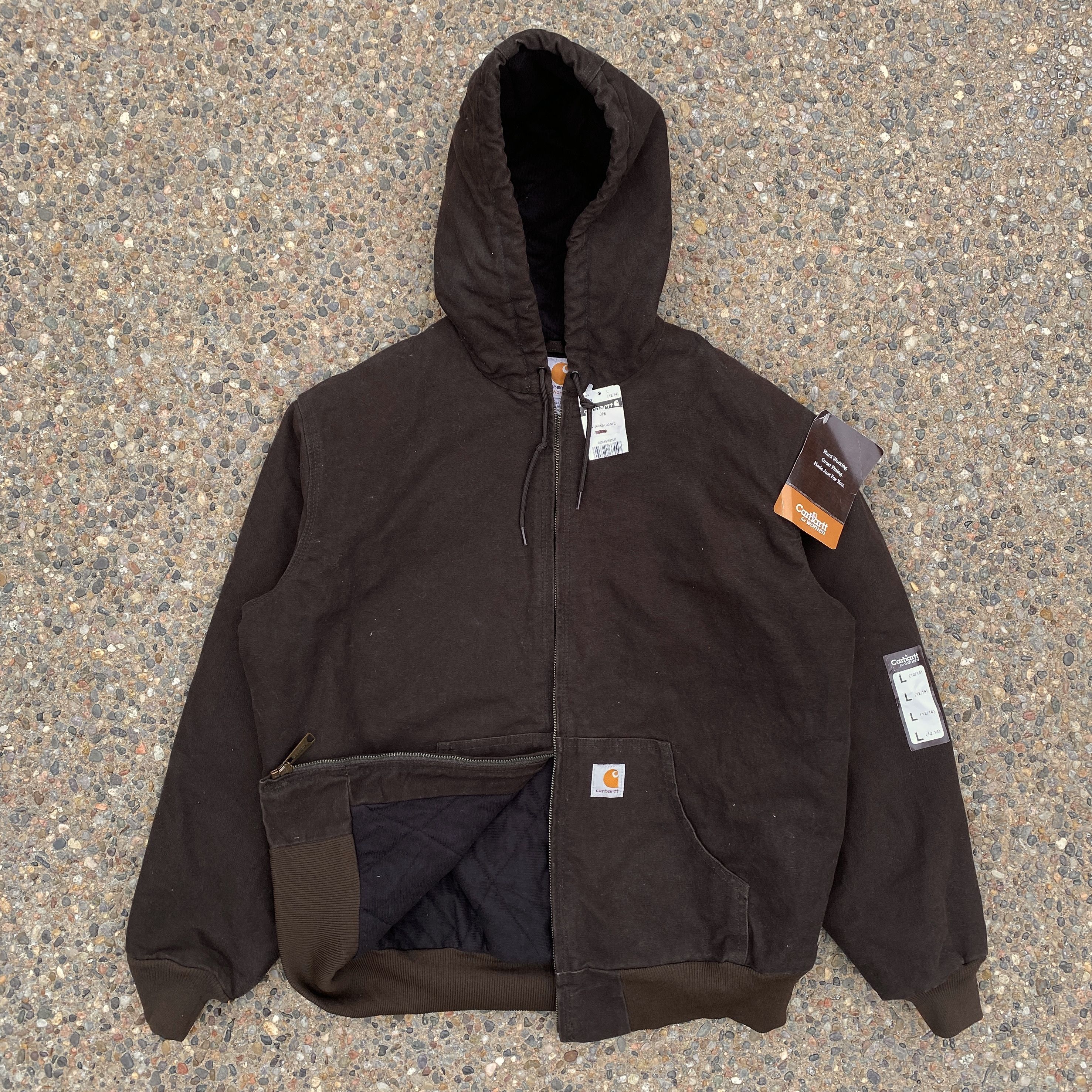 Carhartt NWT Carhartt WJ130 Flannel-Lined Sandstone Active Jacket | Grailed