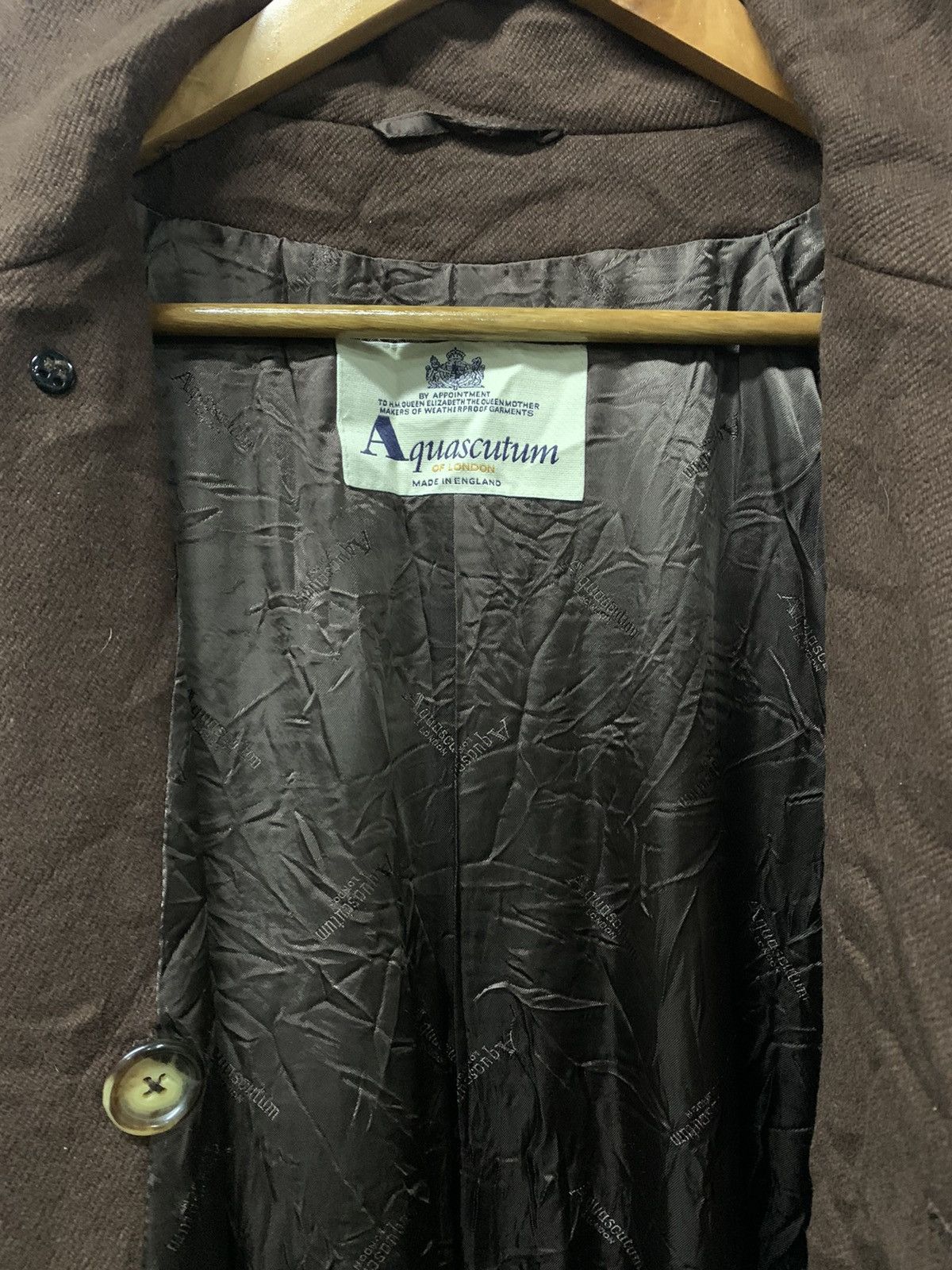 Aquascutum × Vintage Aquascutum Vintage Double Breasted Overcoat Wool Jacket Size US L / EU 52-54 / 3 - 4 Thumbnail