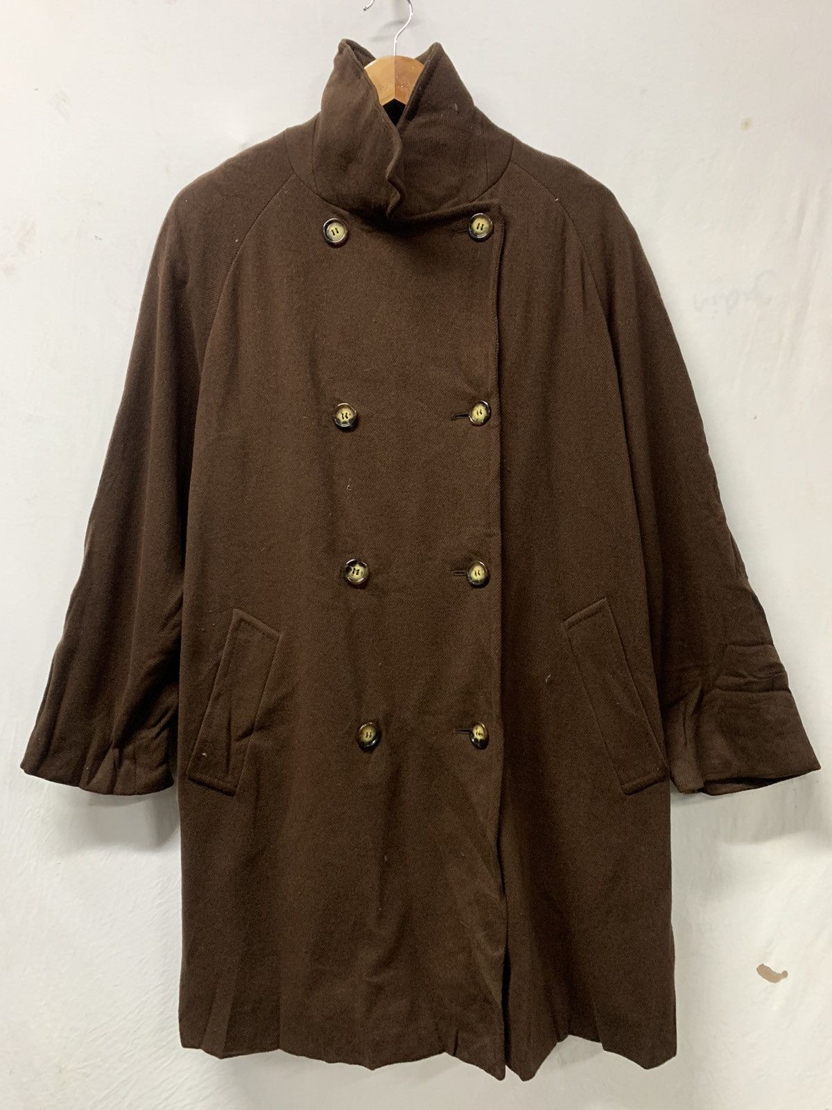 Aquascutum × Vintage Aquascutum Vintage Double Breasted Overcoat Wool Jacket Size US L / EU 52-54 / 3 - 1 Thumbnail
