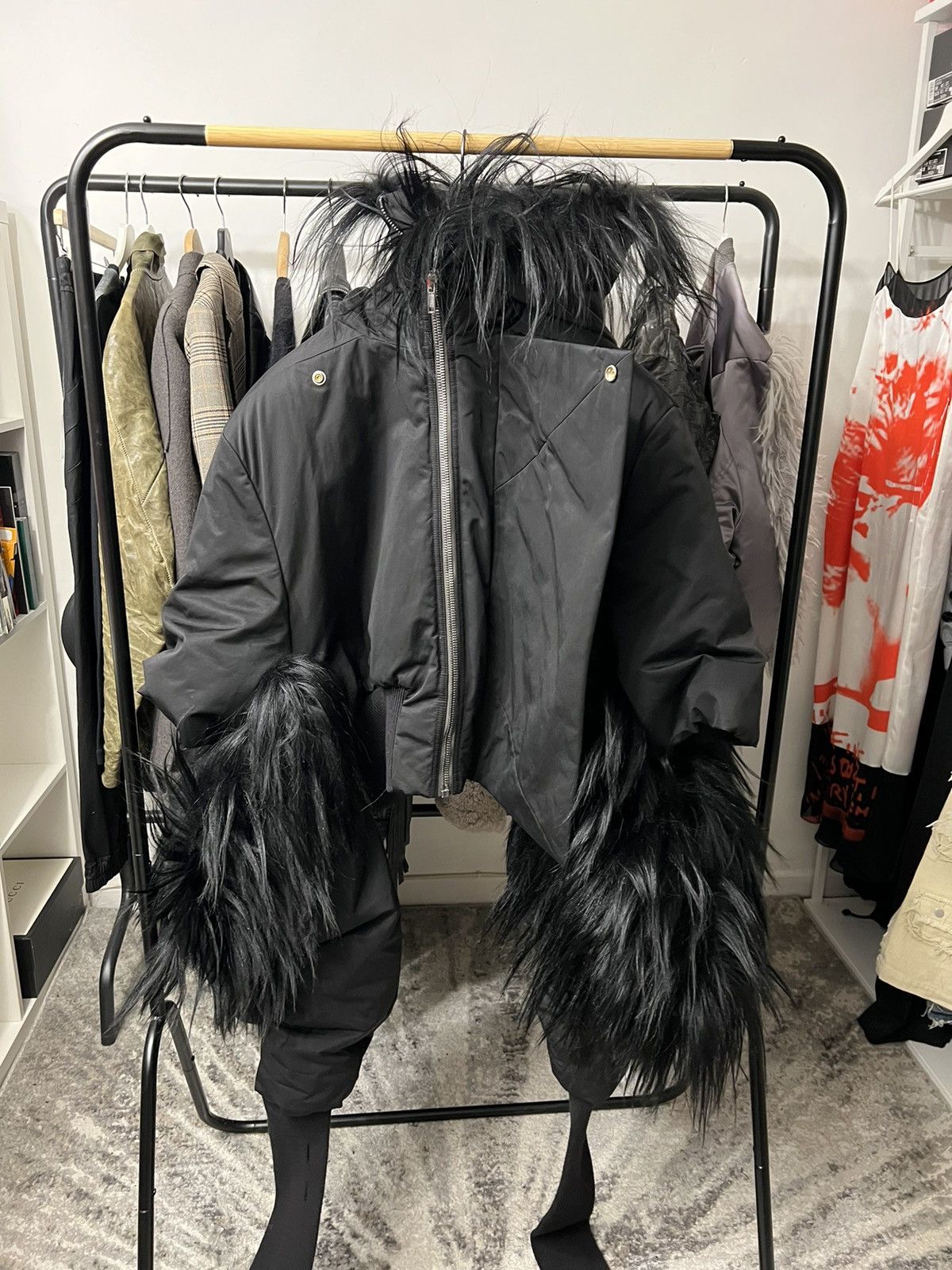 Rick Owens FW22 Strobe Alice Gauntlet Parka | Grailed