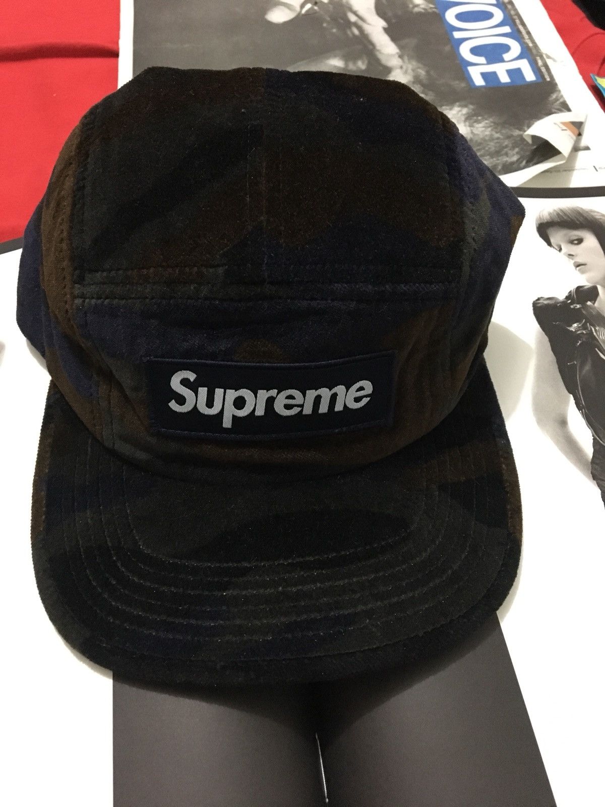 Supreme Supreme Velvet Camo Camp Cap | Grailed