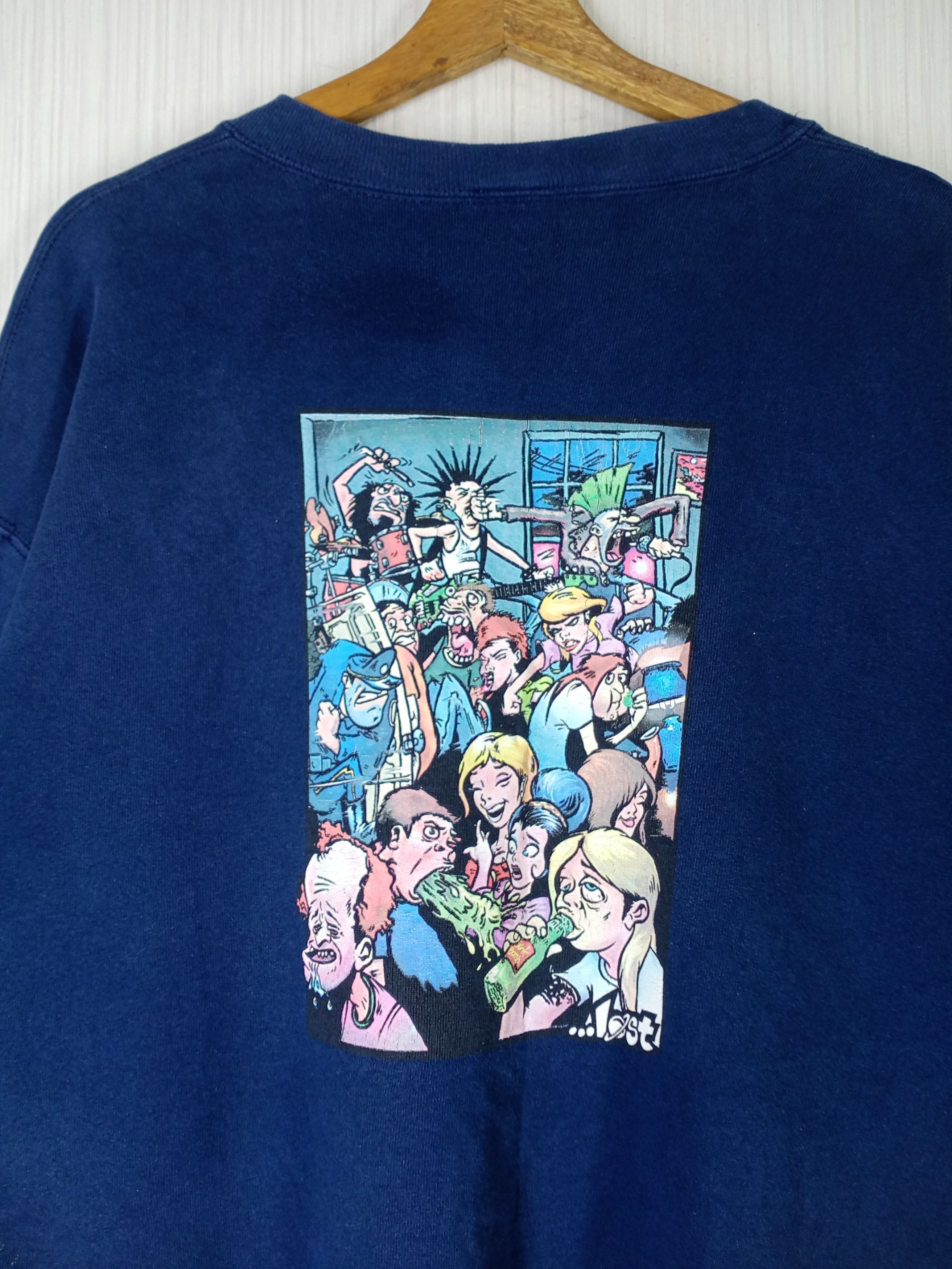 Lost Enterprises Rare Vintage 90s Lost Enterprises Sweatshirt Size US L / EU 52-54 / 3 - 2 Thumbnail