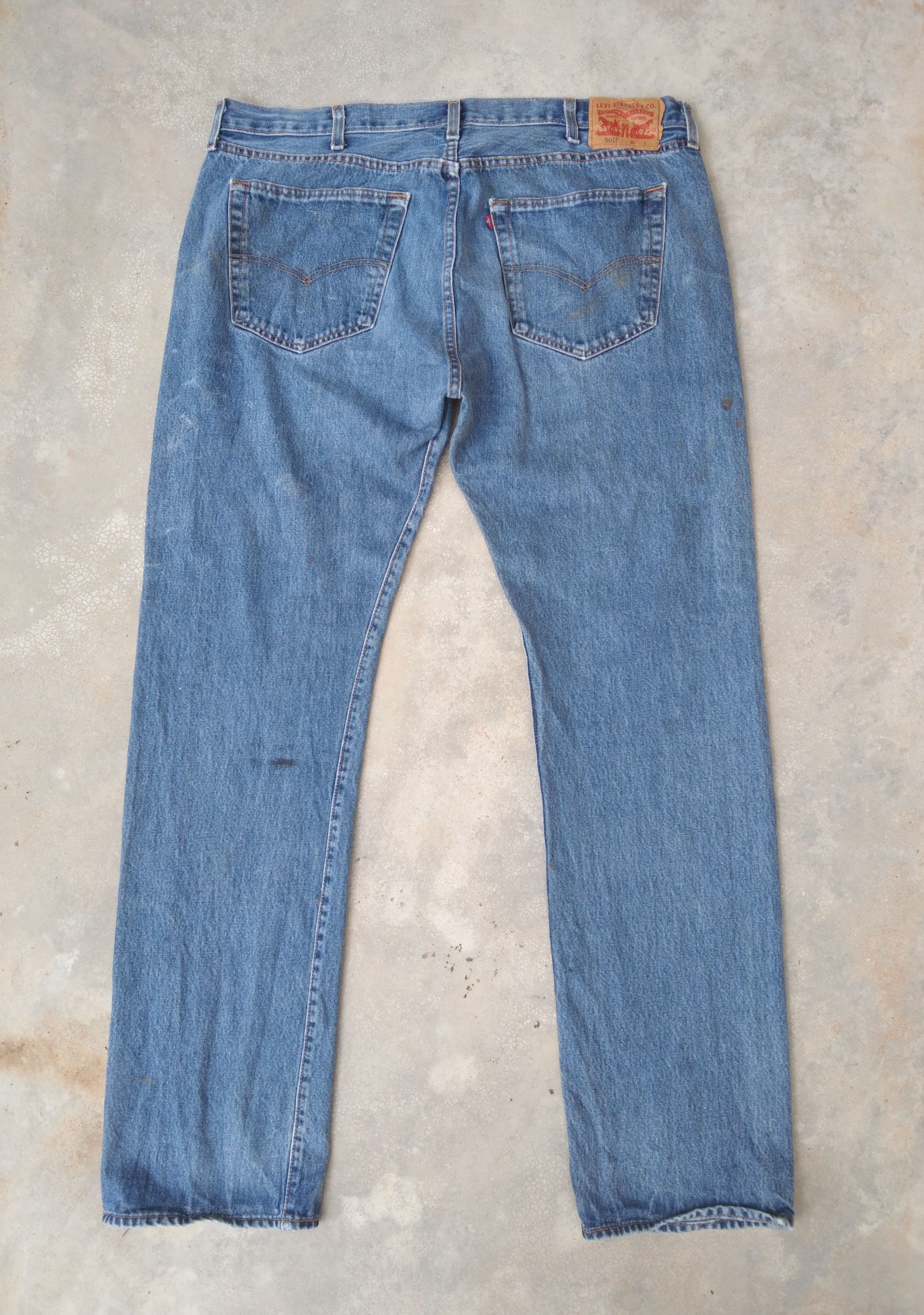 Levi's Vintage Levi's 501 Distressed Jeans 40x35 Size US 40 / EU 56 - 2 Thumbnail