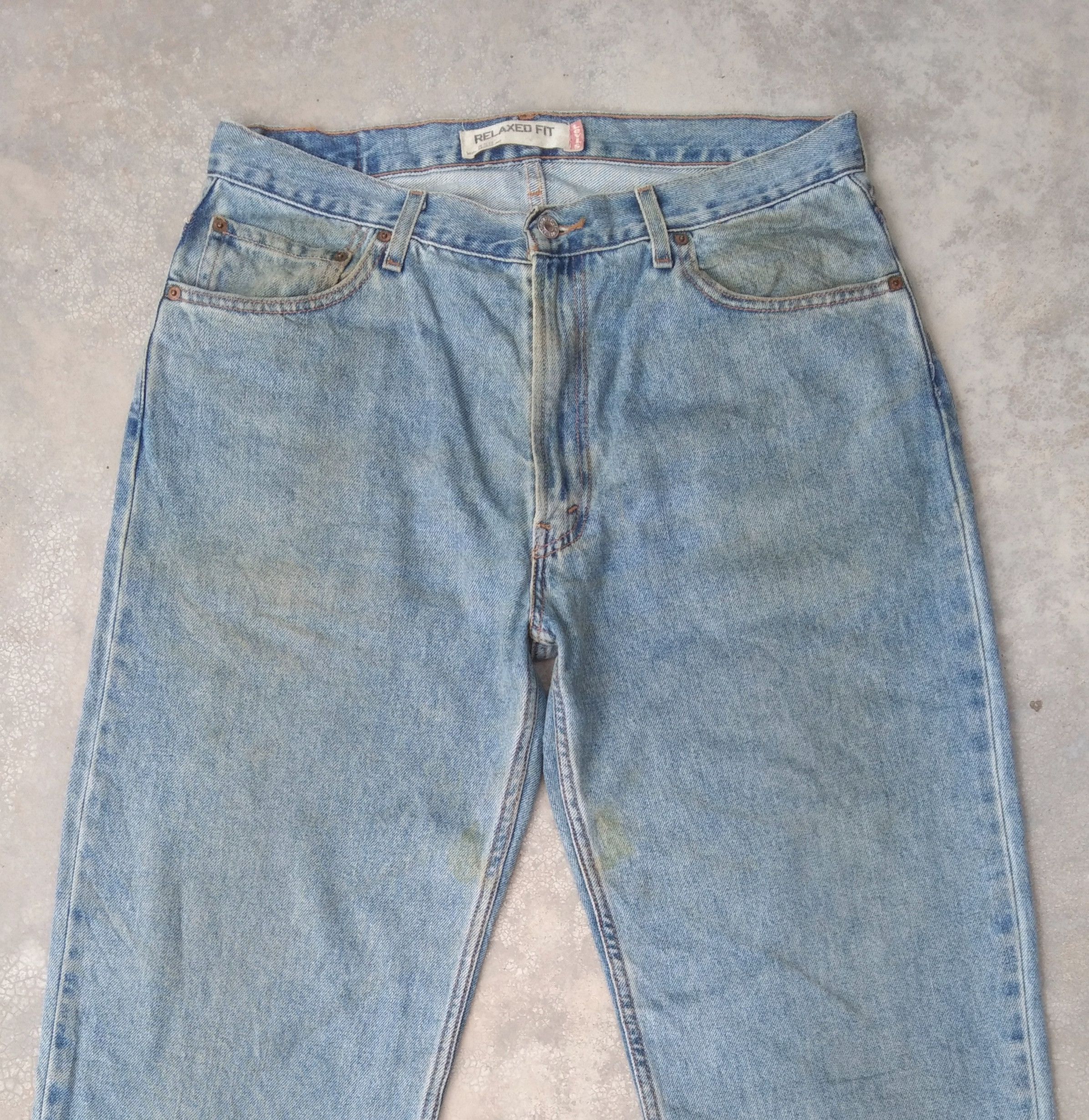 Levi's Vintage Levi's Jeans 550 Relaxed Distressed Denim 36x32 Size US 36 / EU 52 - 4 Thumbnail