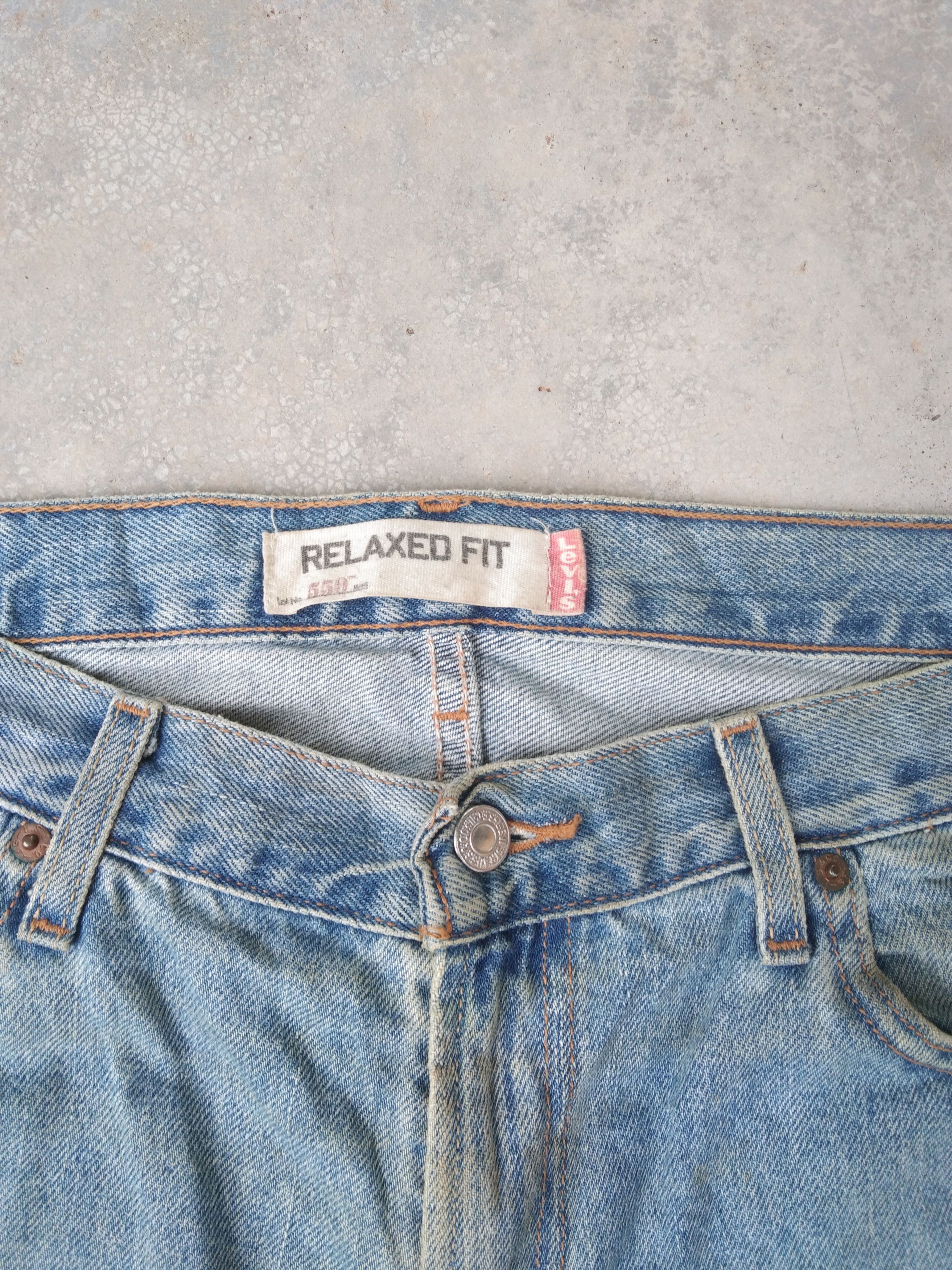 Levi's Vintage Levi's Jeans 550 Relaxed Distressed Denim 36x32 Size US 36 / EU 52 - 6 Thumbnail