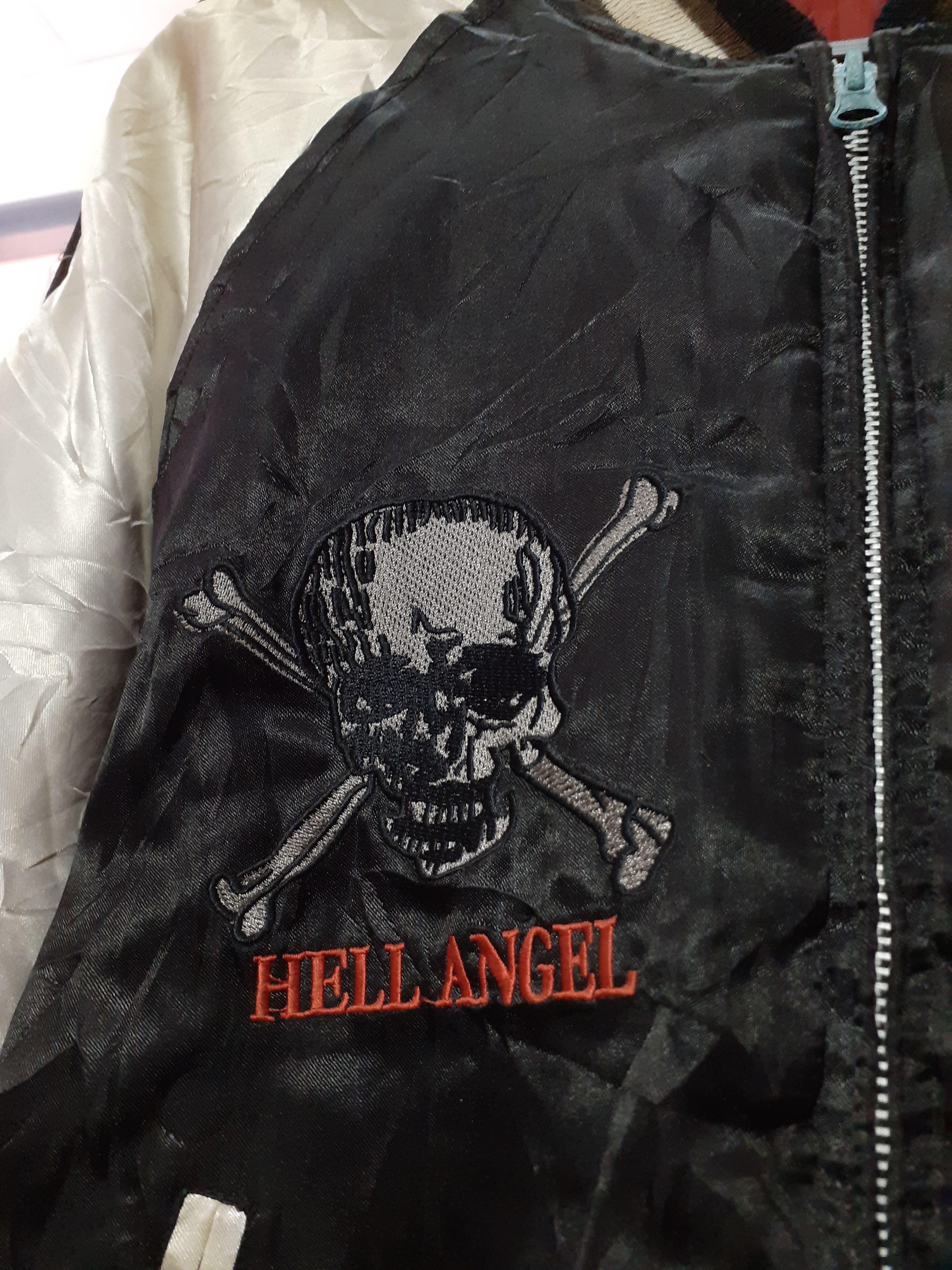 Harley Davidson 90s Hell Angel bikers Fashion embroidery sukajan Size US M / EU 48-50 / 2 - 5 Thumbnail