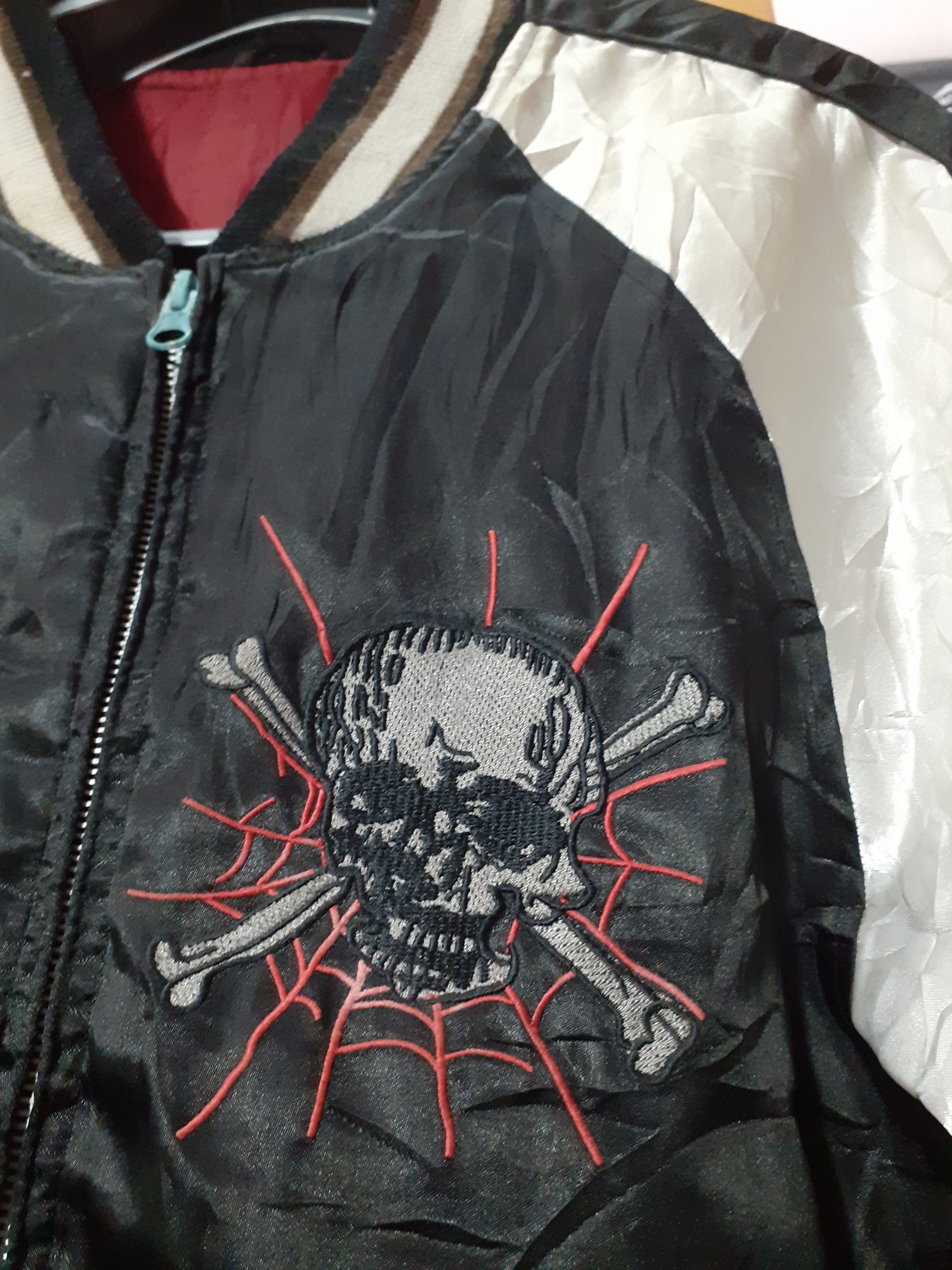 Harley Davidson 90s Hell Angel bikers Fashion embroidery sukajan Size US M / EU 48-50 / 2 - 6 Thumbnail