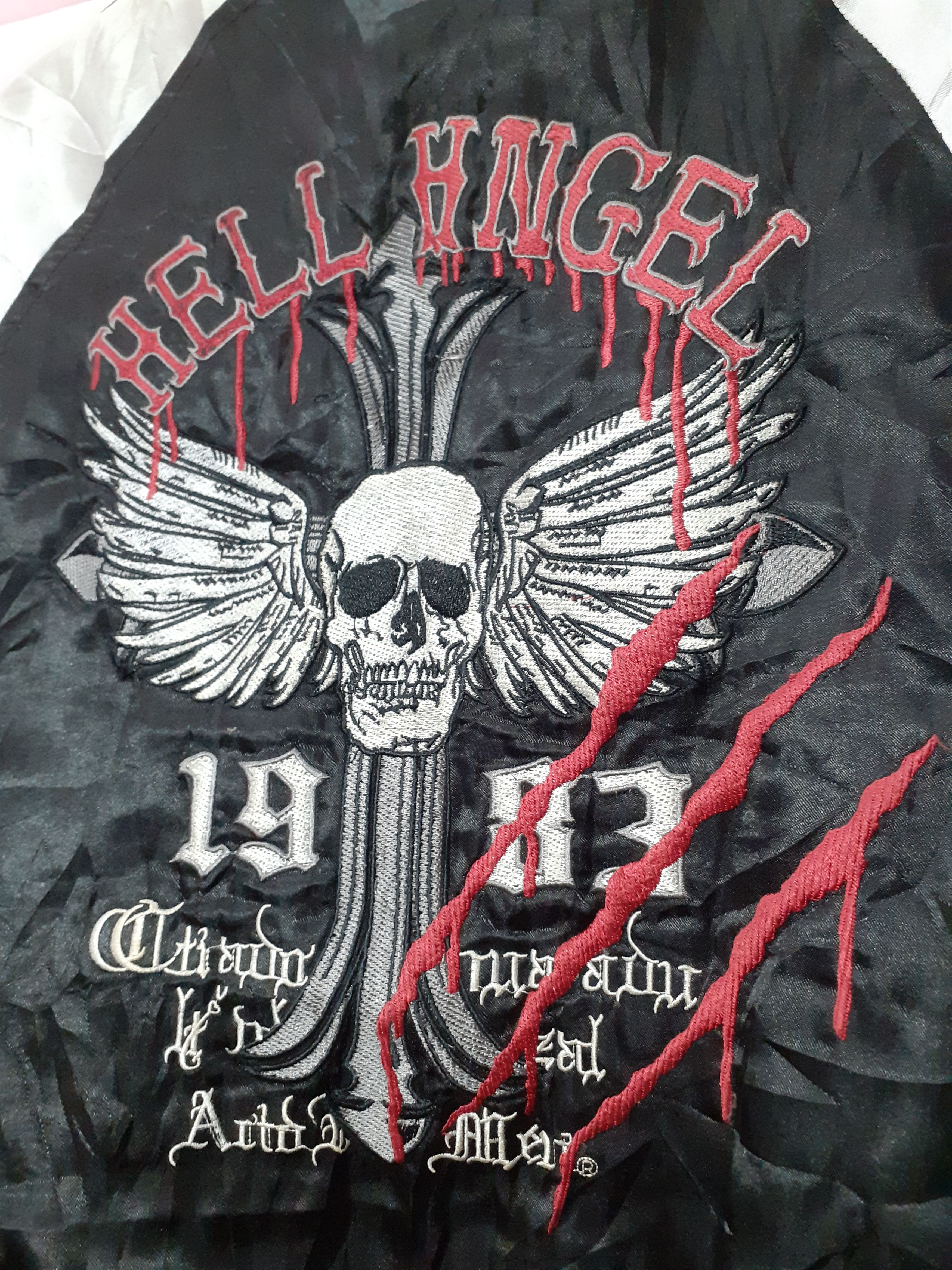 Harley Davidson 90s Hell Angel bikers Fashion embroidery sukajan Size US M / EU 48-50 / 2 - 4 Thumbnail