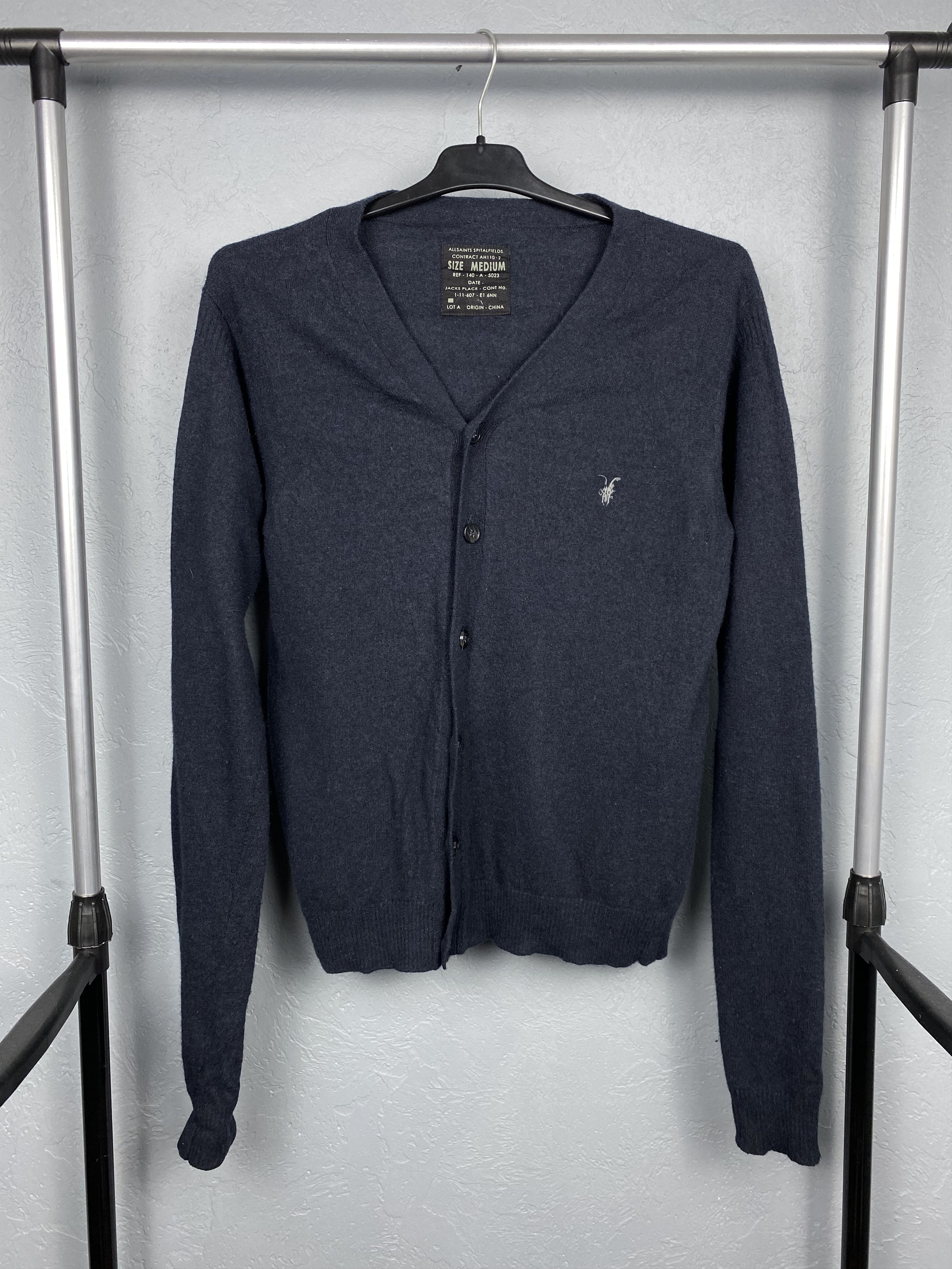 Allsaints Allsaint Mens Wool Cardigan Size US M / EU 48-50 / 2 - 1 Thumbnail