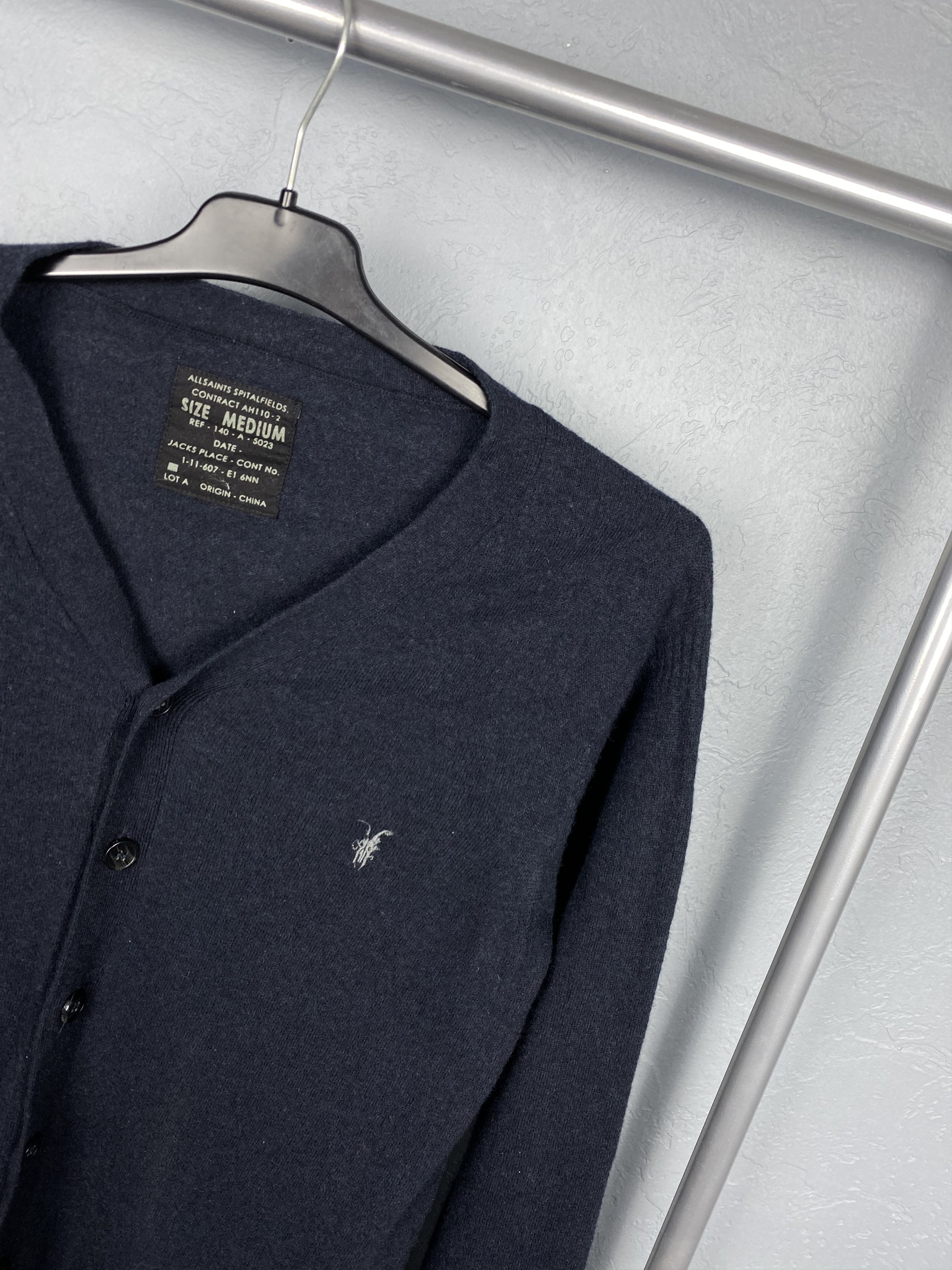 Allsaints Allsaint Mens Wool Cardigan Size US M / EU 48-50 / 2 - 2 Thumbnail