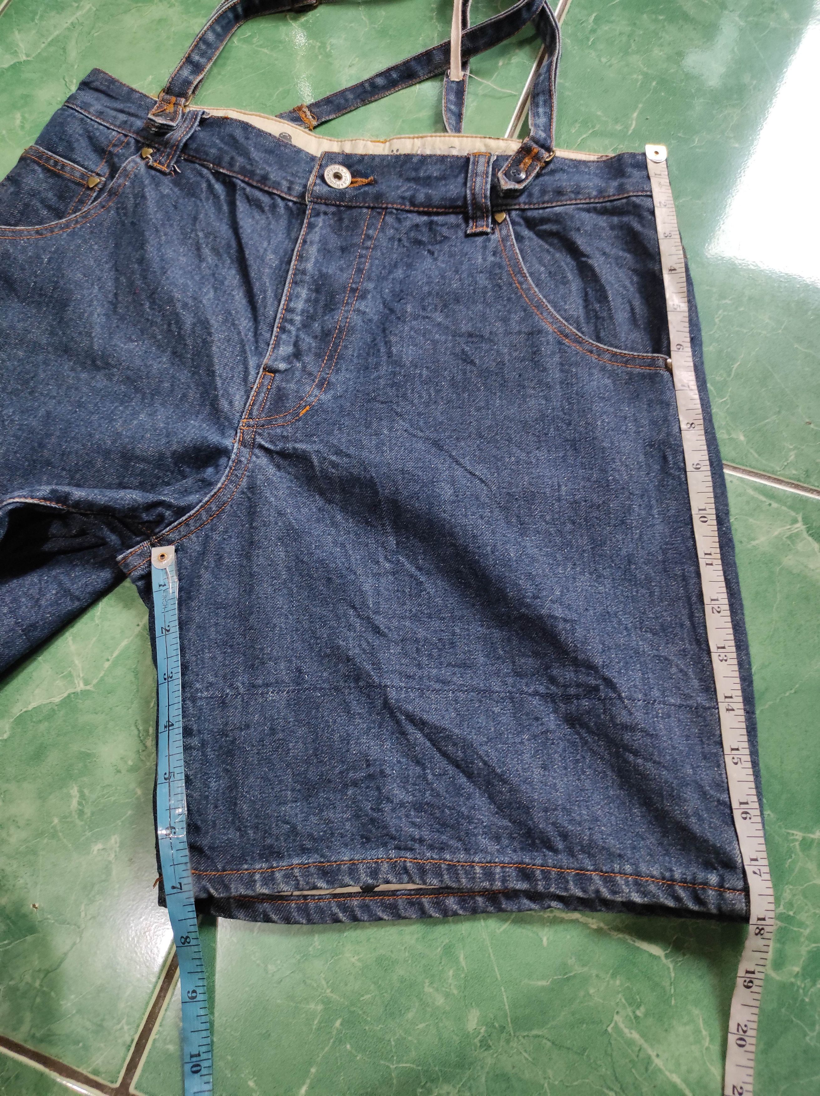 Japanese Brand Rydia Denim Short Overalls (unisex) Size US 30 / EU 46 - 16 Thumbnail