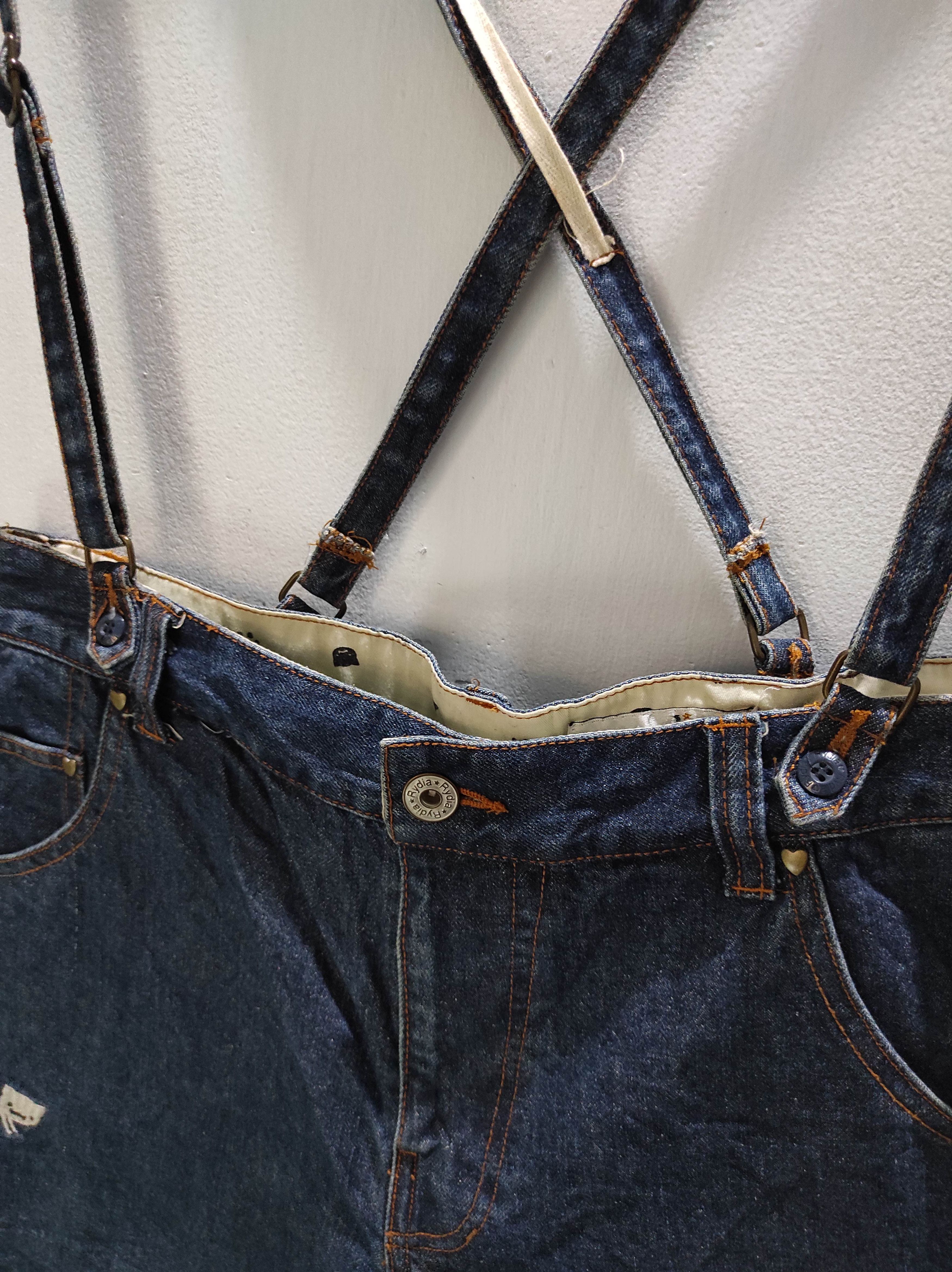 Japanese Brand Rydia Denim Short Overalls (unisex) Size US 30 / EU 46 - 5 Thumbnail