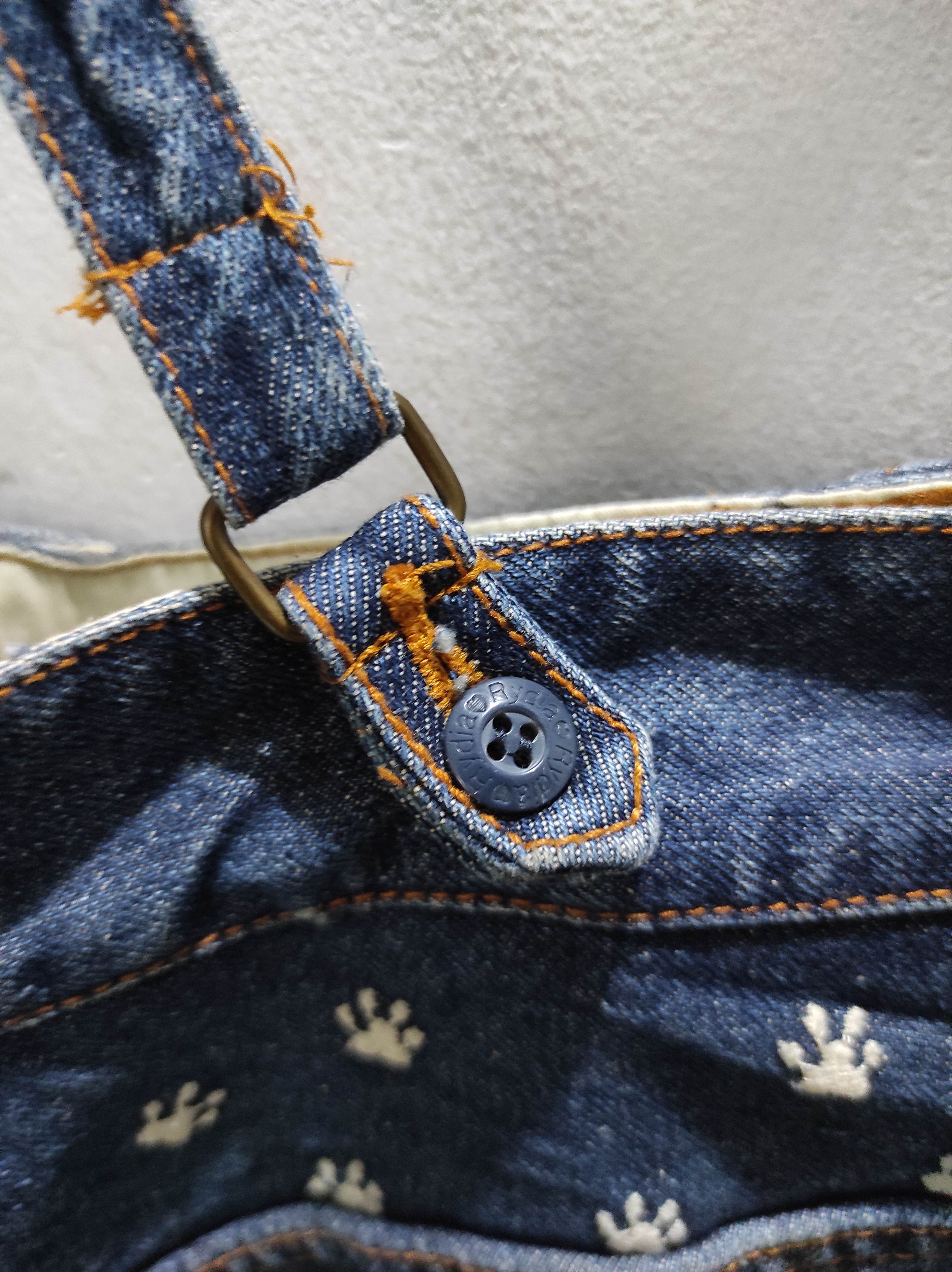 Japanese Brand Rydia Denim Short Overalls (unisex) Size US 30 / EU 46 - 13 Thumbnail