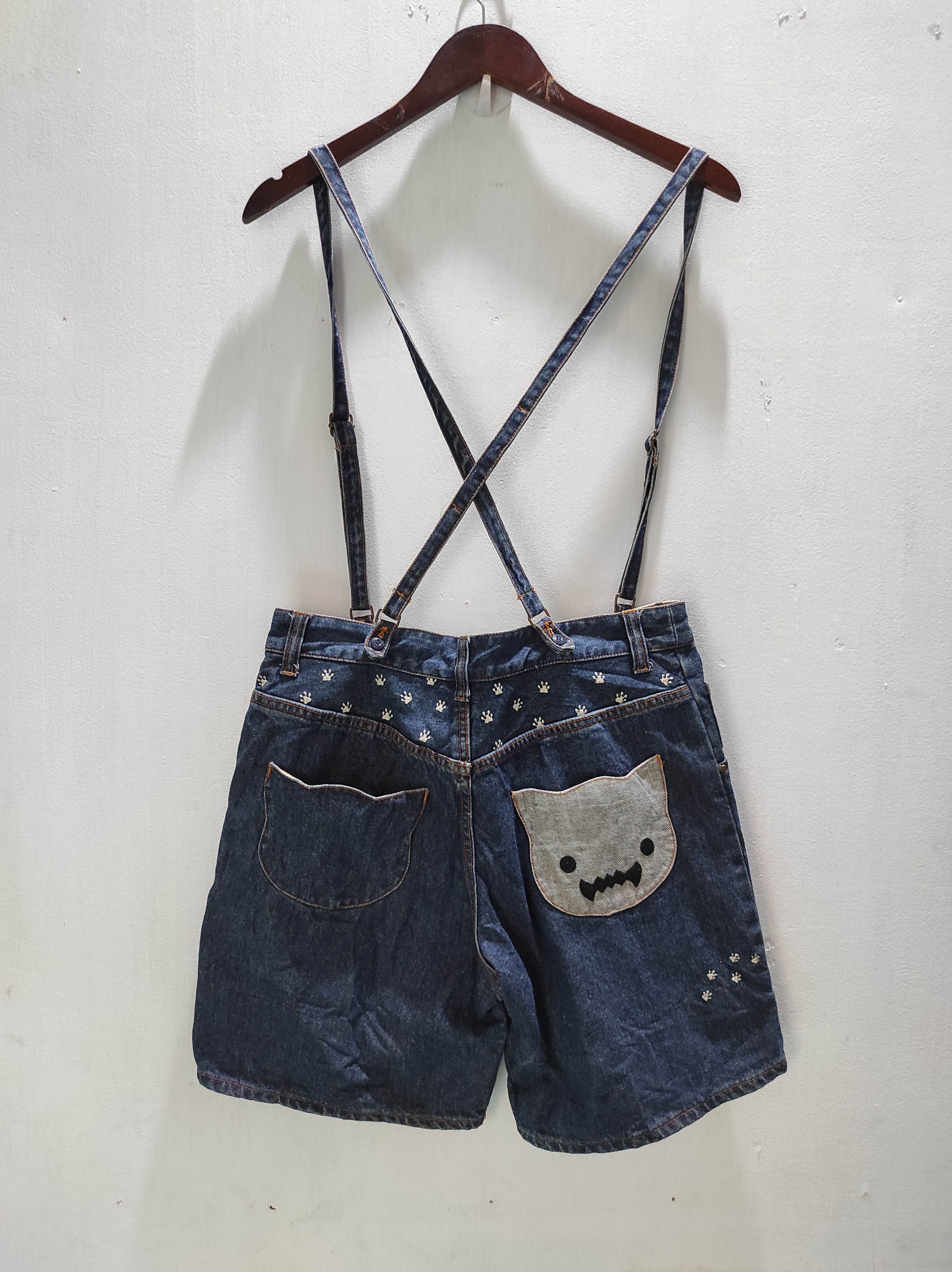 Japanese Brand Rydia Denim Short Overalls (unisex) Size US 30 / EU 46 - 10 Thumbnail