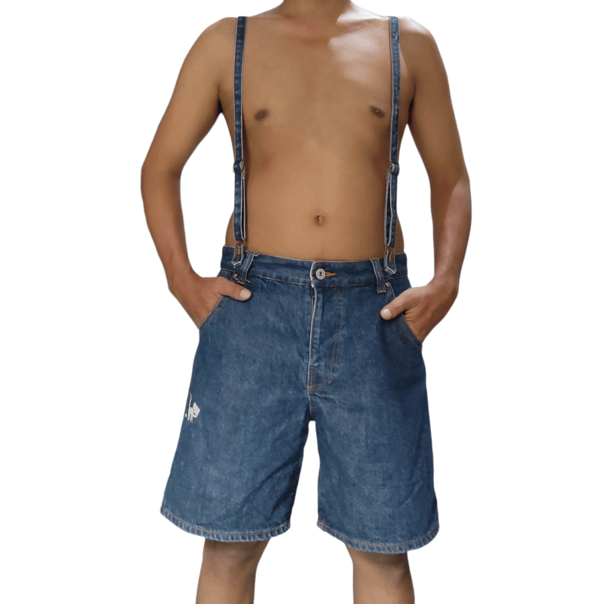 Japanese Brand Rydia Denim Short Overalls (unisex) Size US 30 / EU 46 - 3 Thumbnail