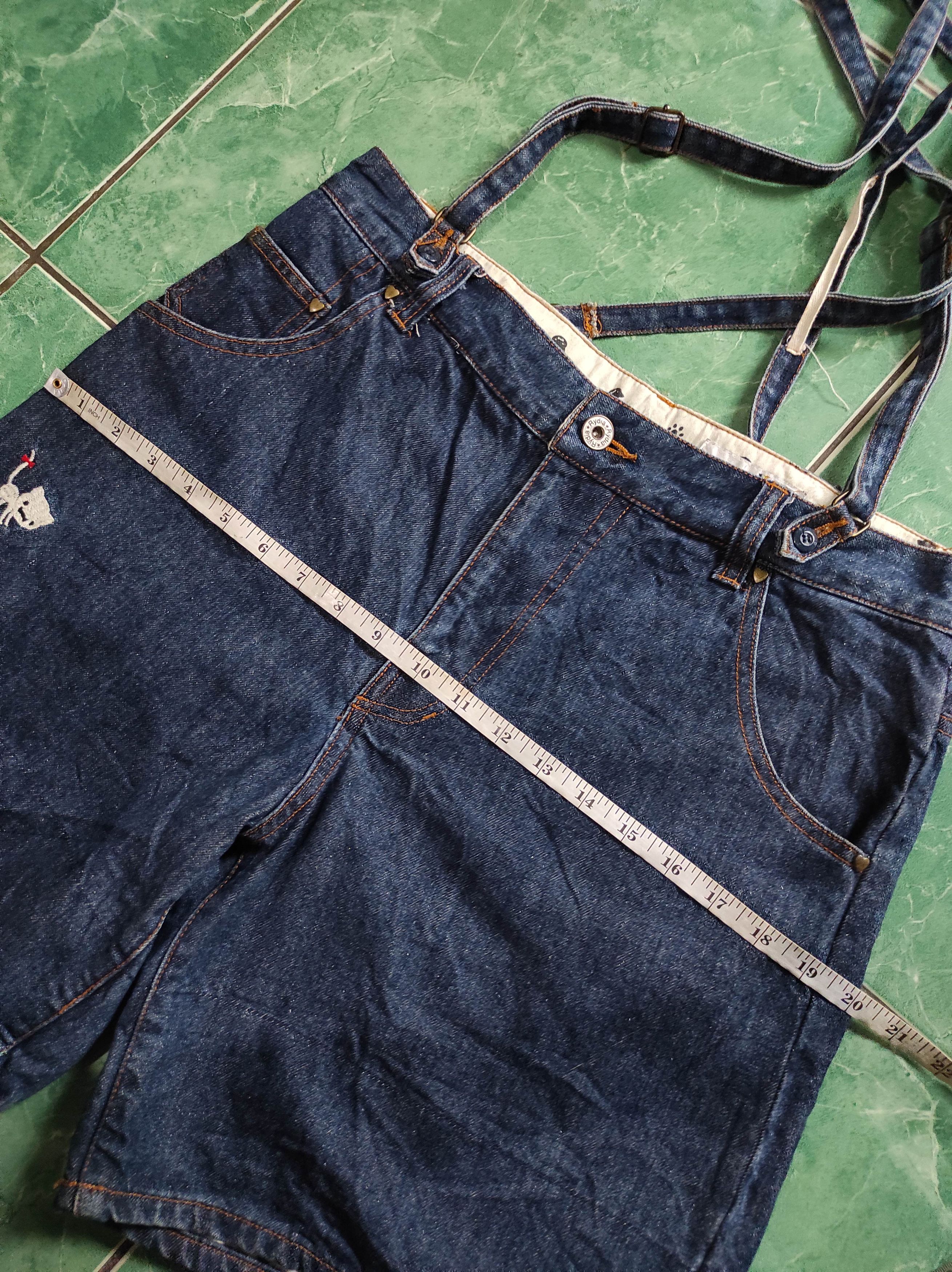Japanese Brand Rydia Denim Short Overalls (unisex) Size US 30 / EU 46 - 15 Thumbnail