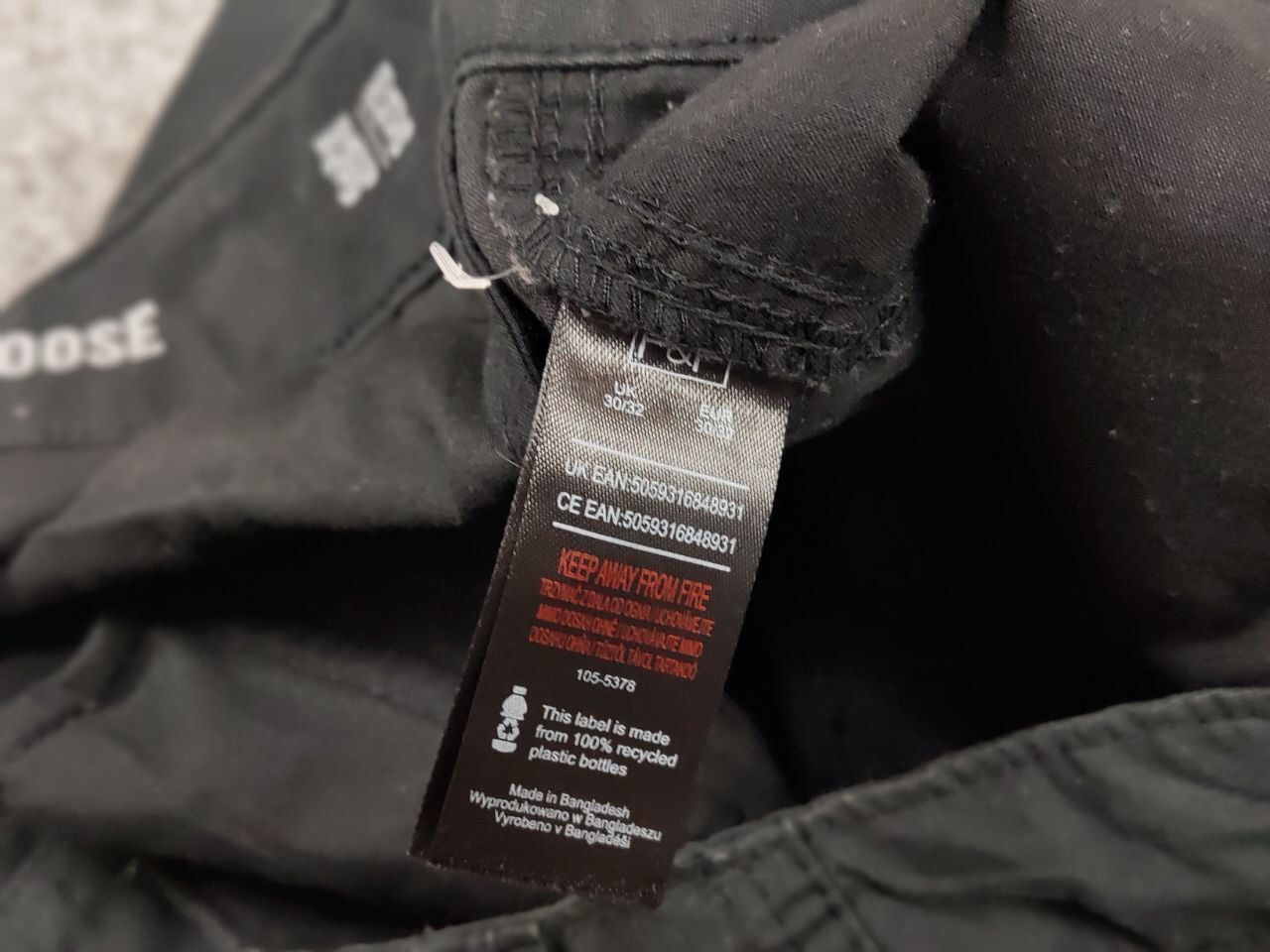 Japanese Brand Vintage 90's Cargo Pants Travis Scott Japan Black Hype Size US 30 / EU 46 - 18 Thumbnail