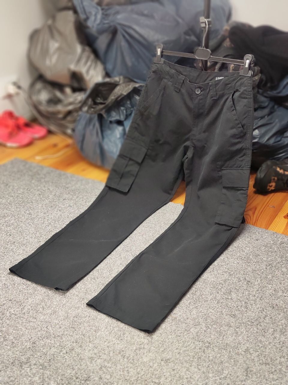 Japanese Brand Vintage 90's Cargo Pants Travis Scott Japan Black Hype Size US 30 / EU 46 - 19 Thumbnail