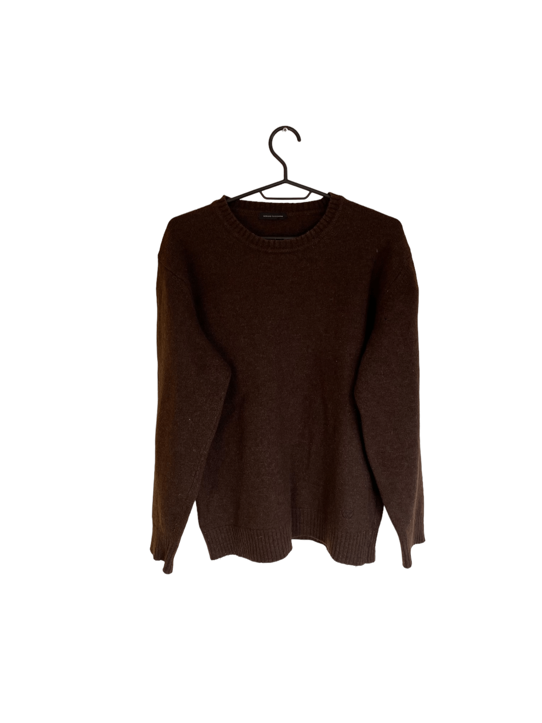 Sergio Tacchini × Vintage wool brown jumper, size M Size US M / EU 48-50 / 2 - 2 Thumbnail