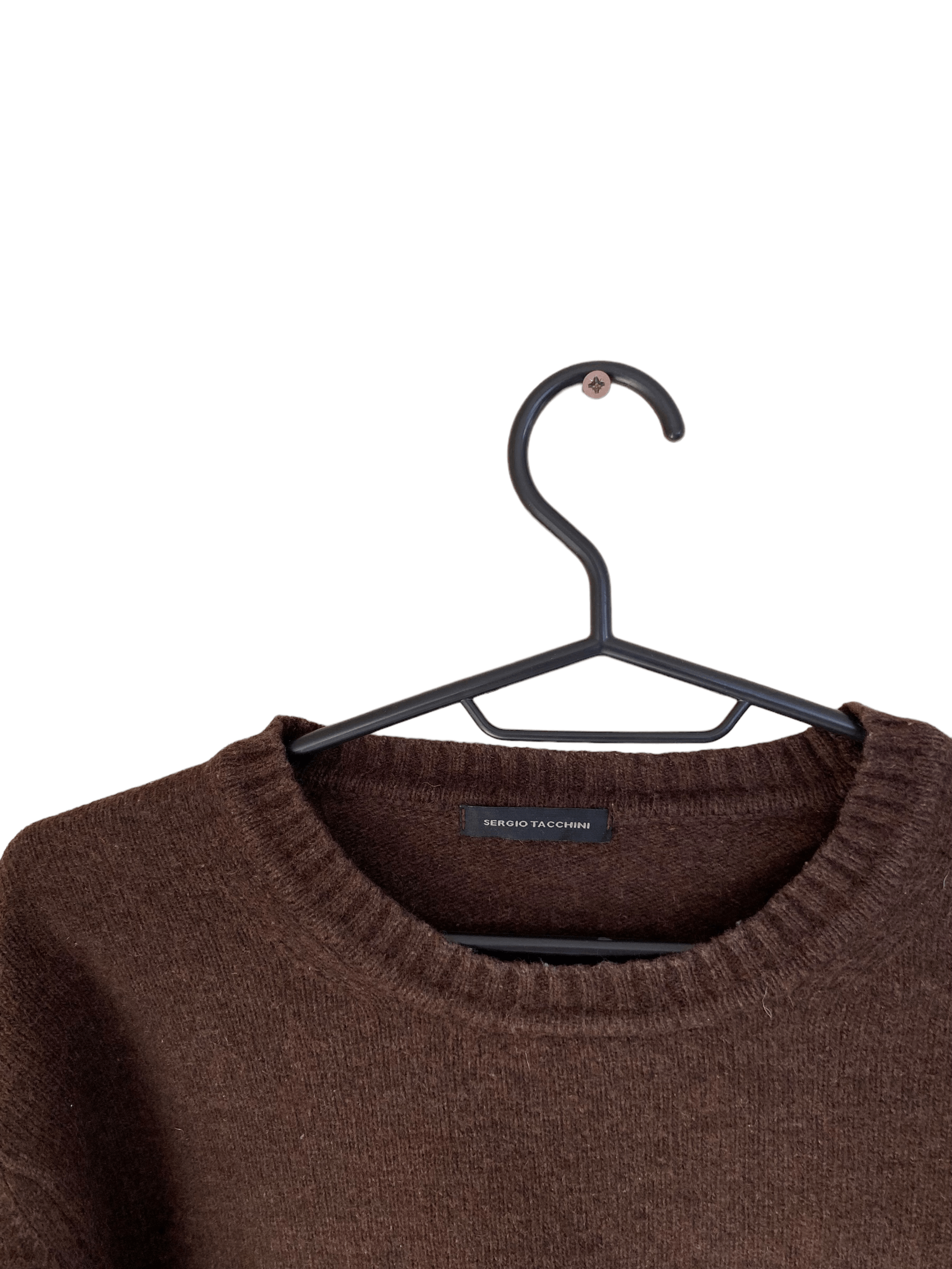 Sergio Tacchini × Vintage wool brown jumper, size M Size US M / EU 48-50 / 2 - 4 Thumbnail