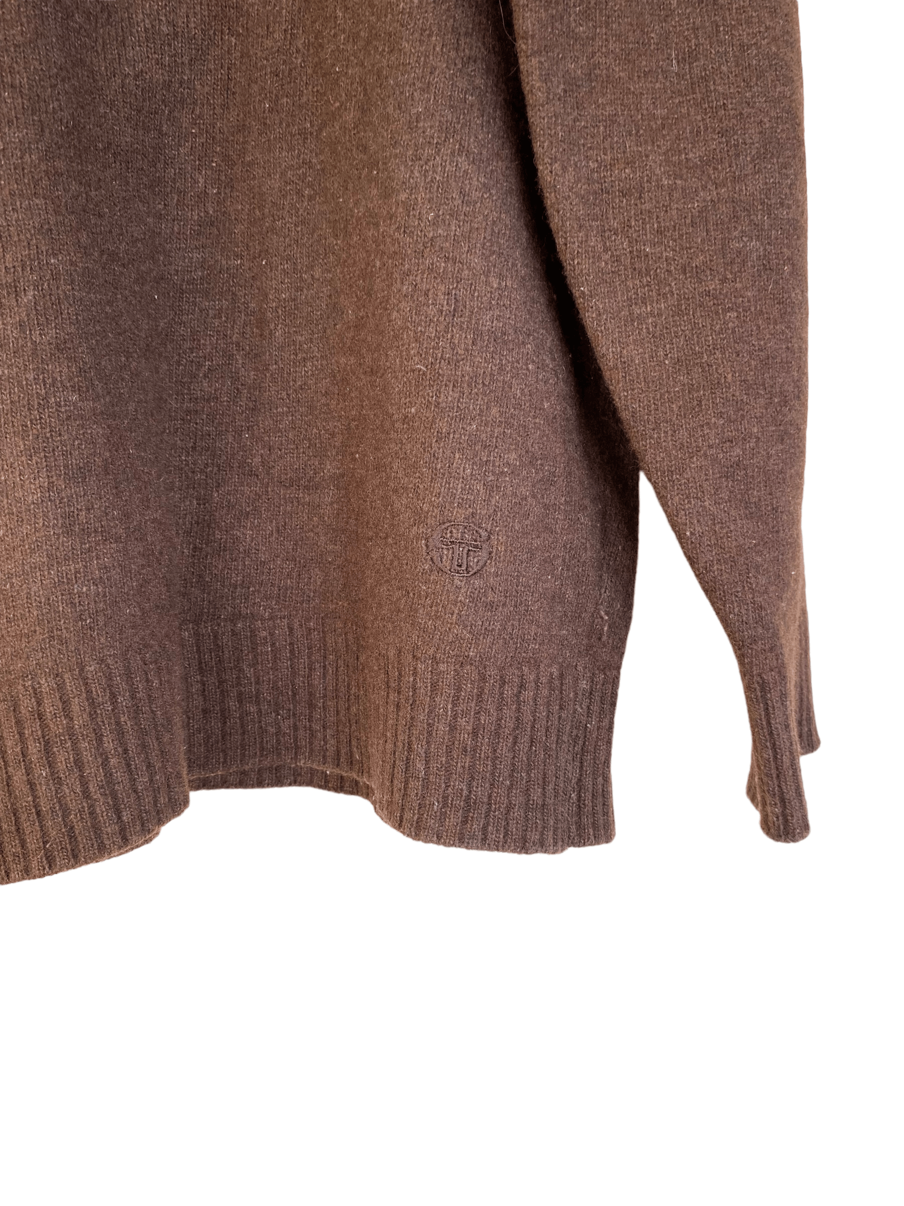 Sergio Tacchini × Vintage wool brown jumper, size M Size US M / EU 48-50 / 2 - 3 Thumbnail